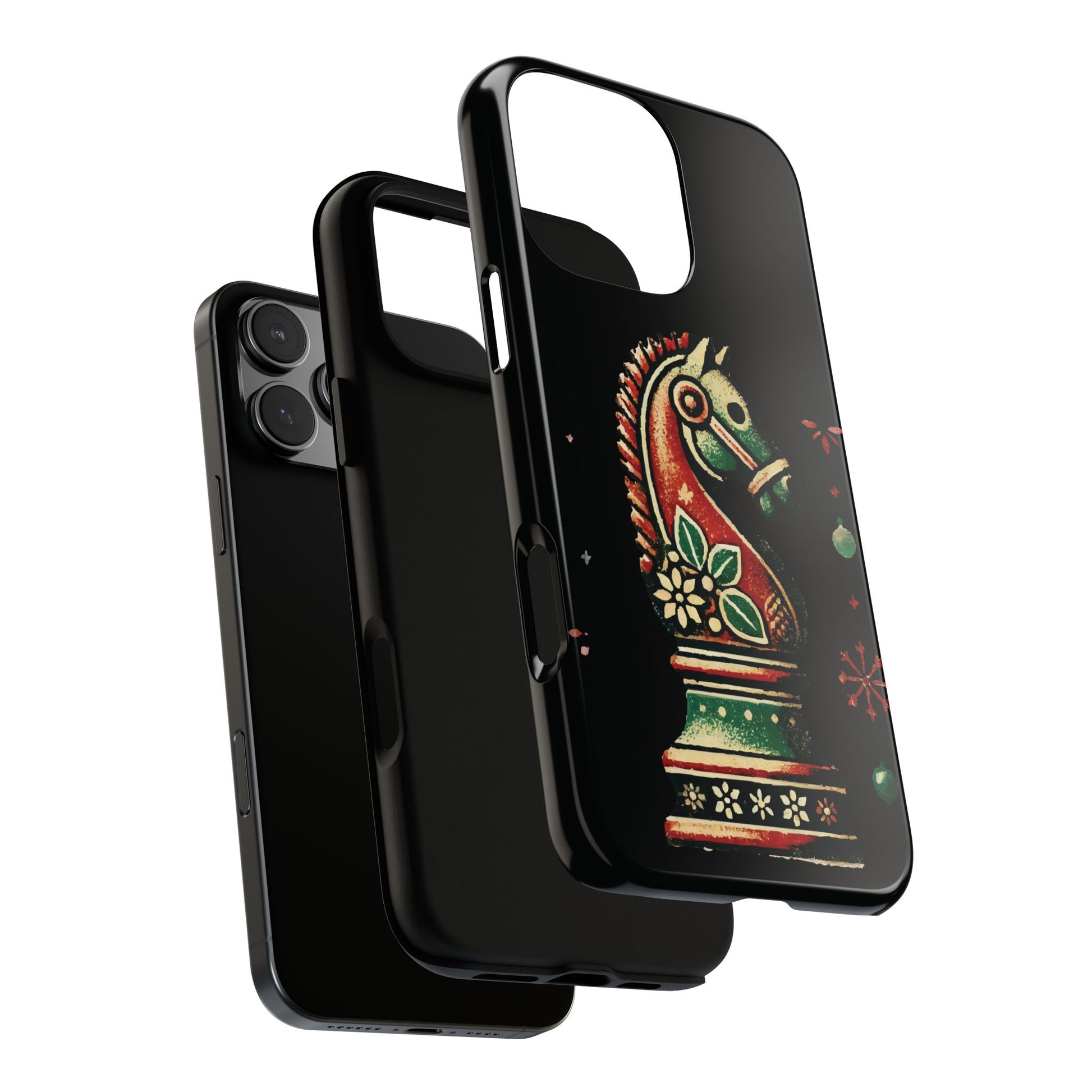 Funda Tough Case Vintage Caballo de Ajedrez – Estilo Navideño   Phone Case