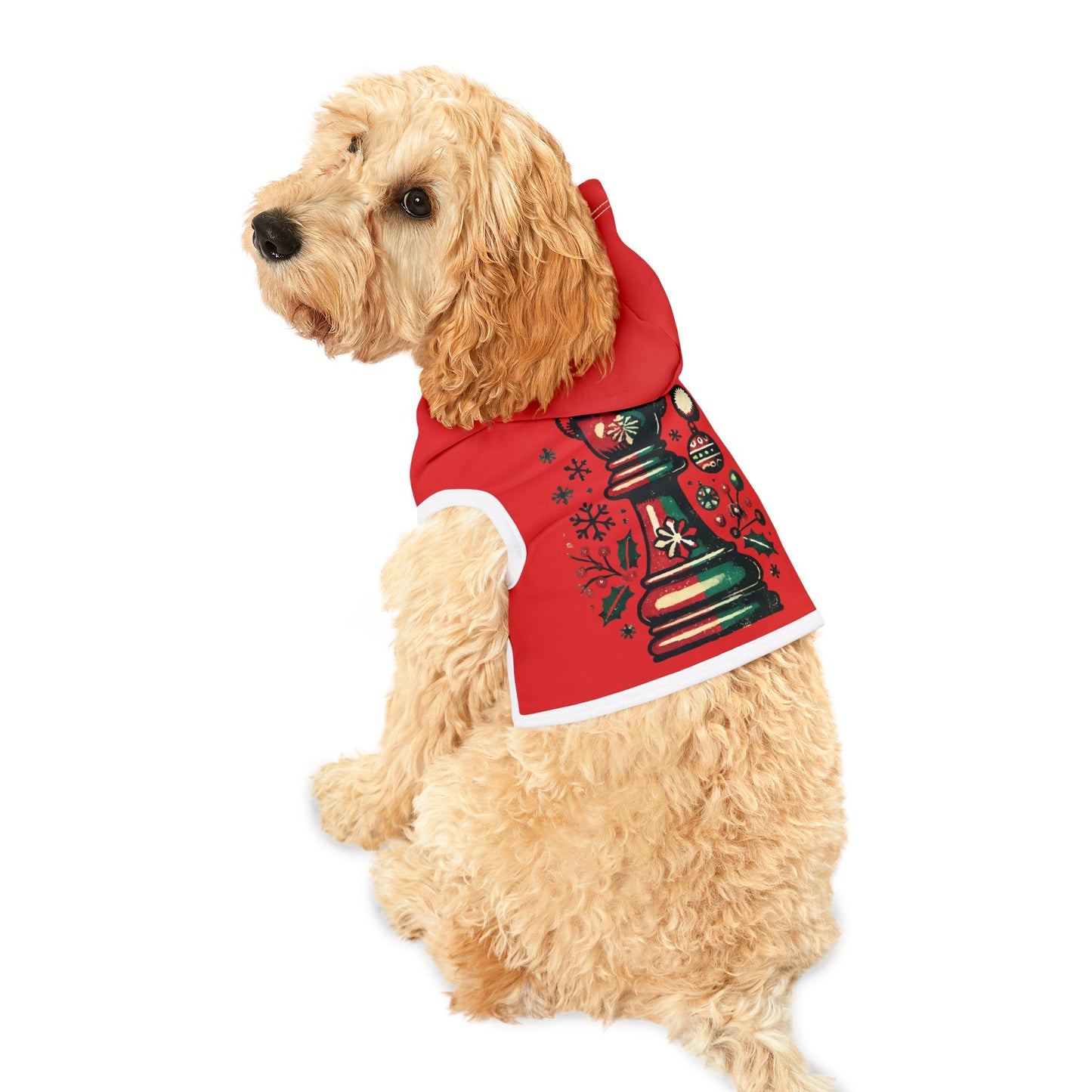 Pet Hoodie Peón Vintage Navideño - Sudadera para Mascotas Festiva   Pets