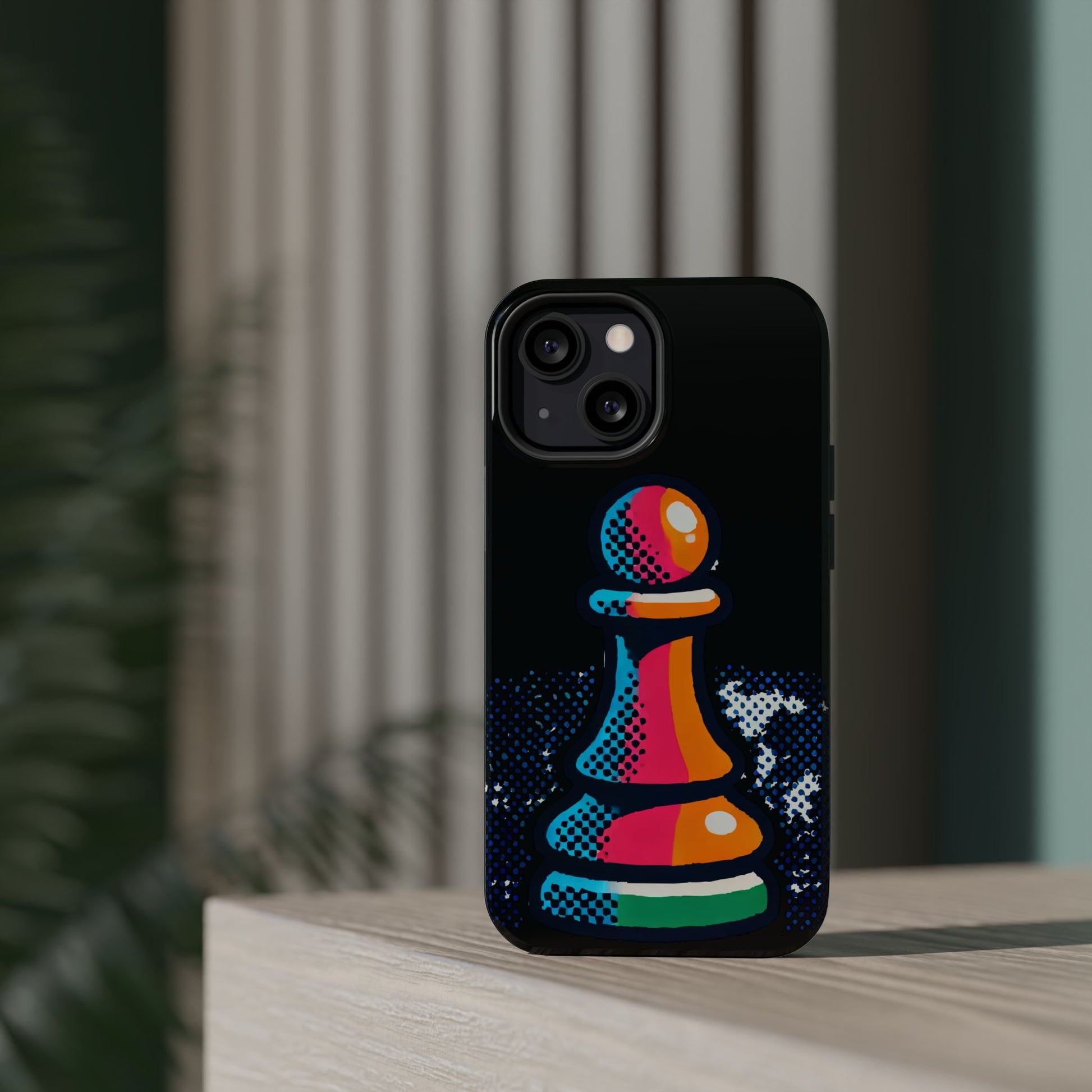 “Funda Magnética Peón de Ajedrez – Protección Robusta y Arte Abstracto”   Phone Case