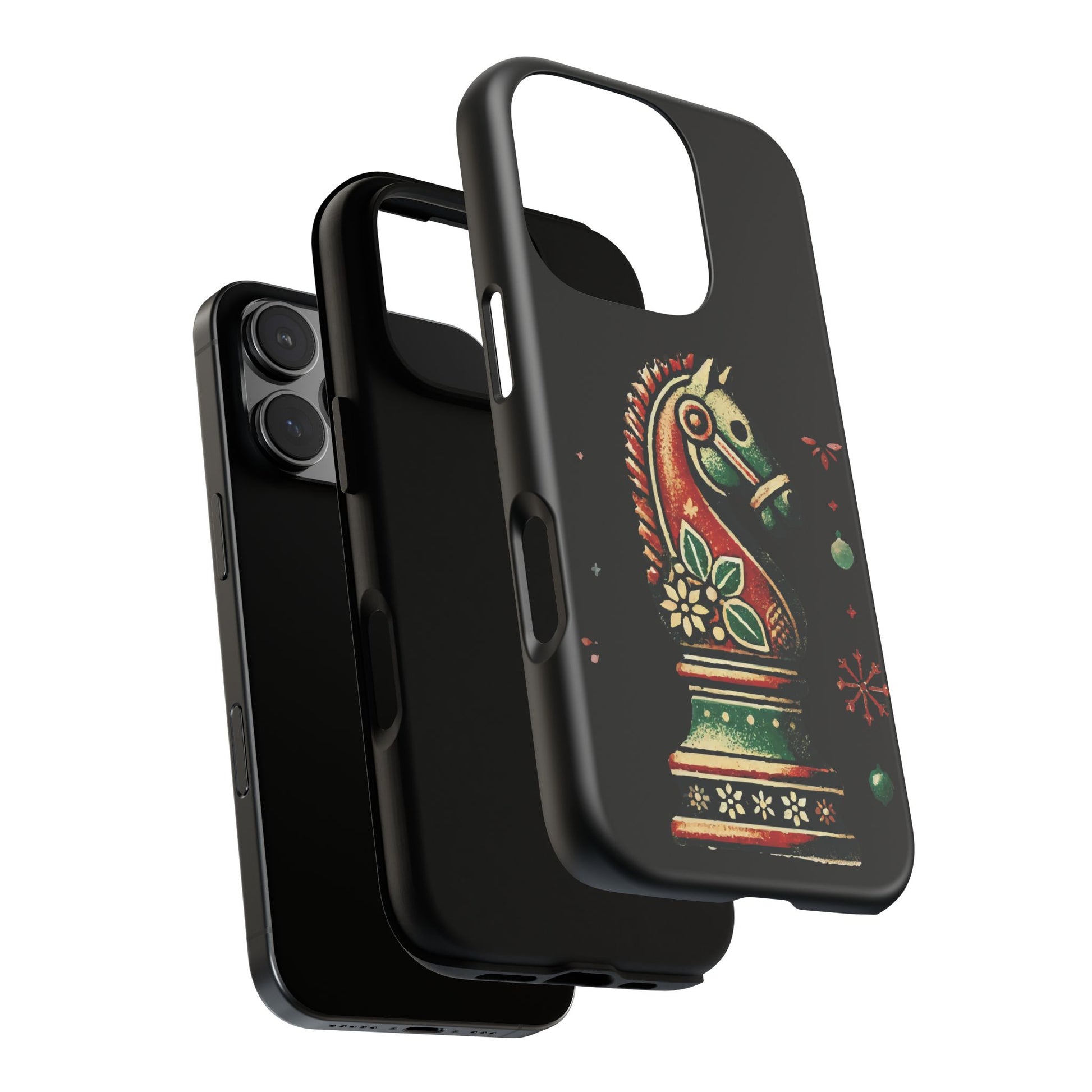 Funda Tough Case Vintage Caballo de Ajedrez – Estilo Navideño   Phone Case