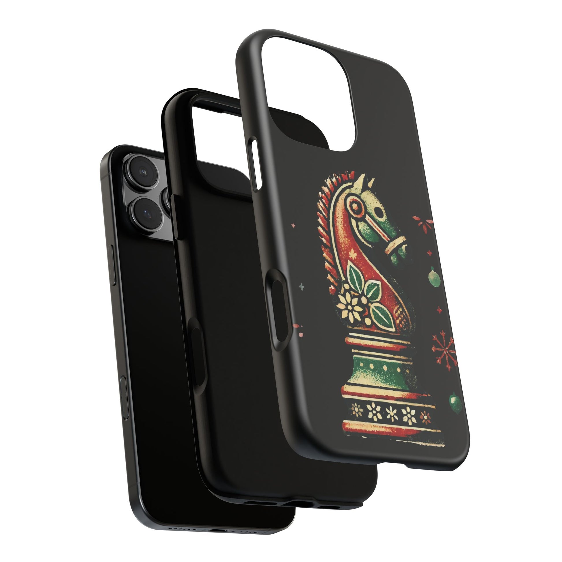 Funda Tough Case Vintage Caballo de Ajedrez – Estilo Navideño   Phone Case