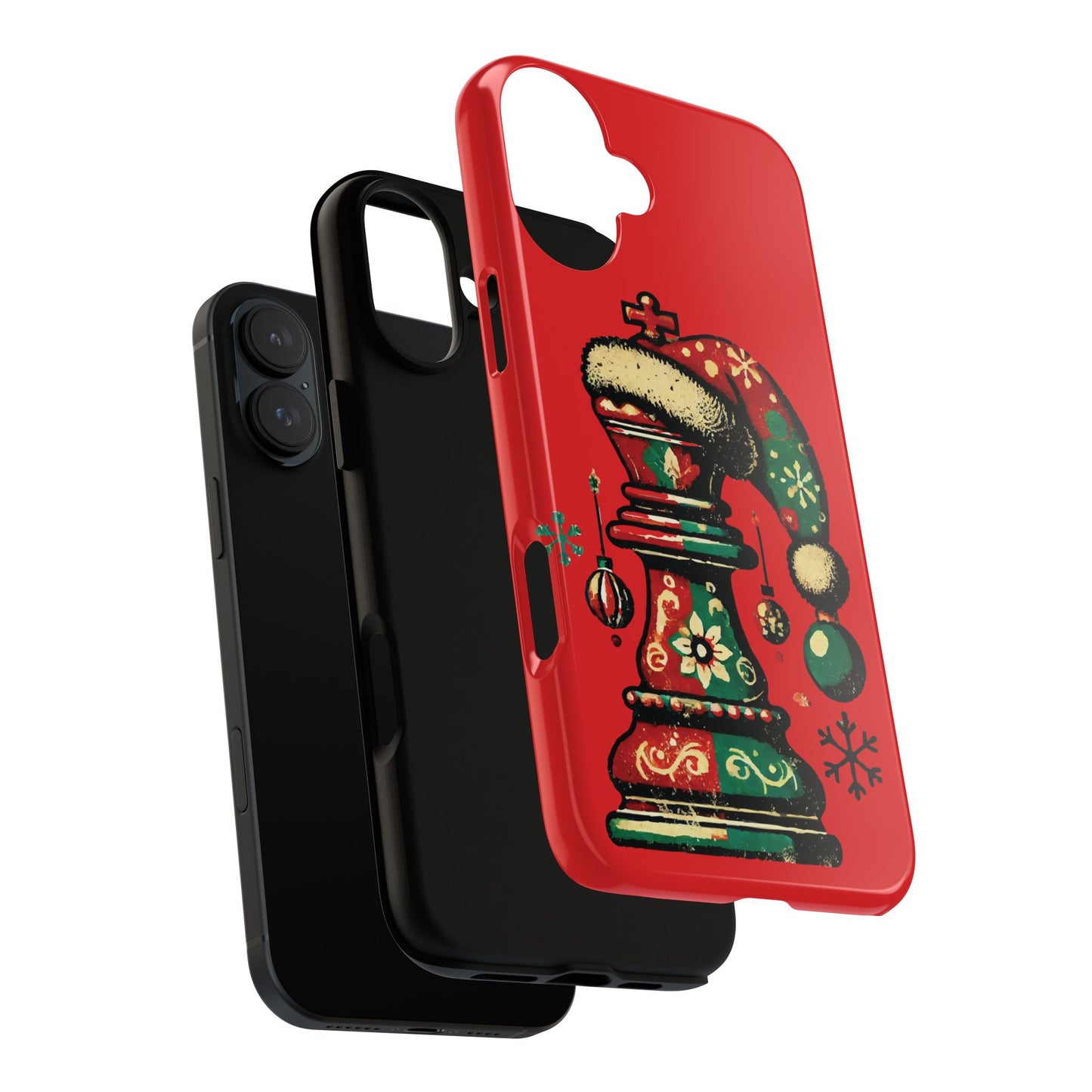 Funda Tough Case Rey Vintage – Protección y estilo navideño retro   Phone Case