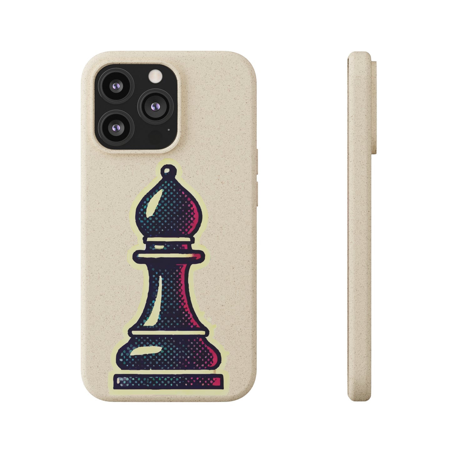 “Funda Biodegradable Alfil de Ajedrez – Protección Sostenible Pop Art”   Phone Case  33.00 iPhone-13-Pro-with-gift-packaging