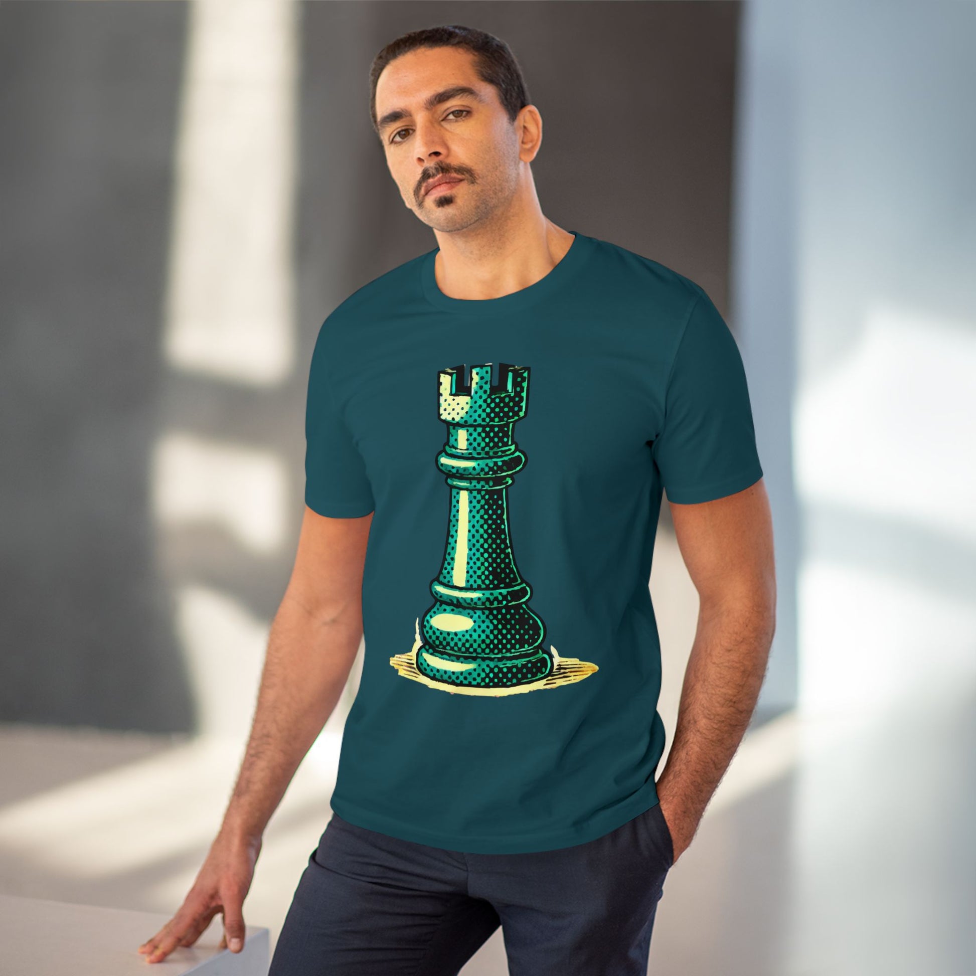 Chess Tower Organic cotton T-shirt   T-Shirt