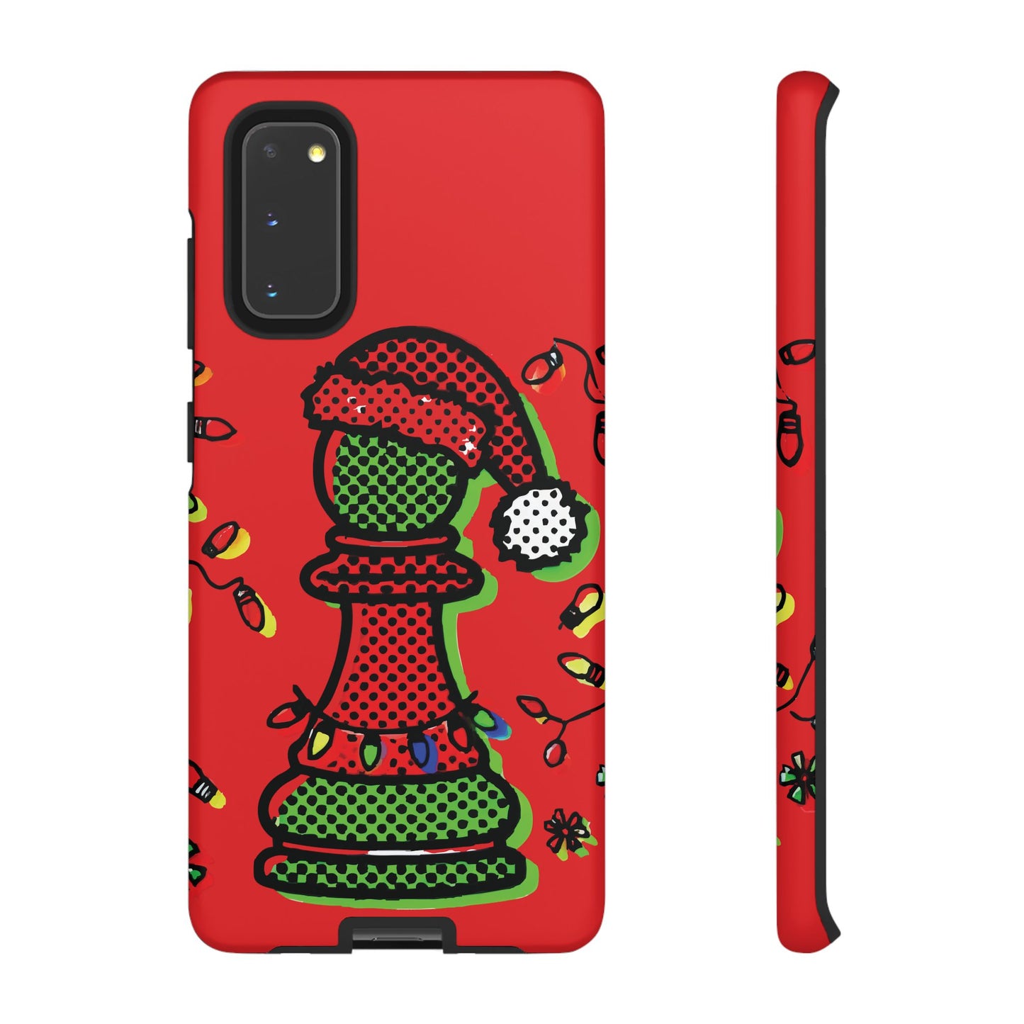 Funda Tough Peón de Ajedrez Navideño Pop Art – iPhone, Samsung y Pixel   Phone Case  24.00 Samsung-Galaxy-S20-Matte