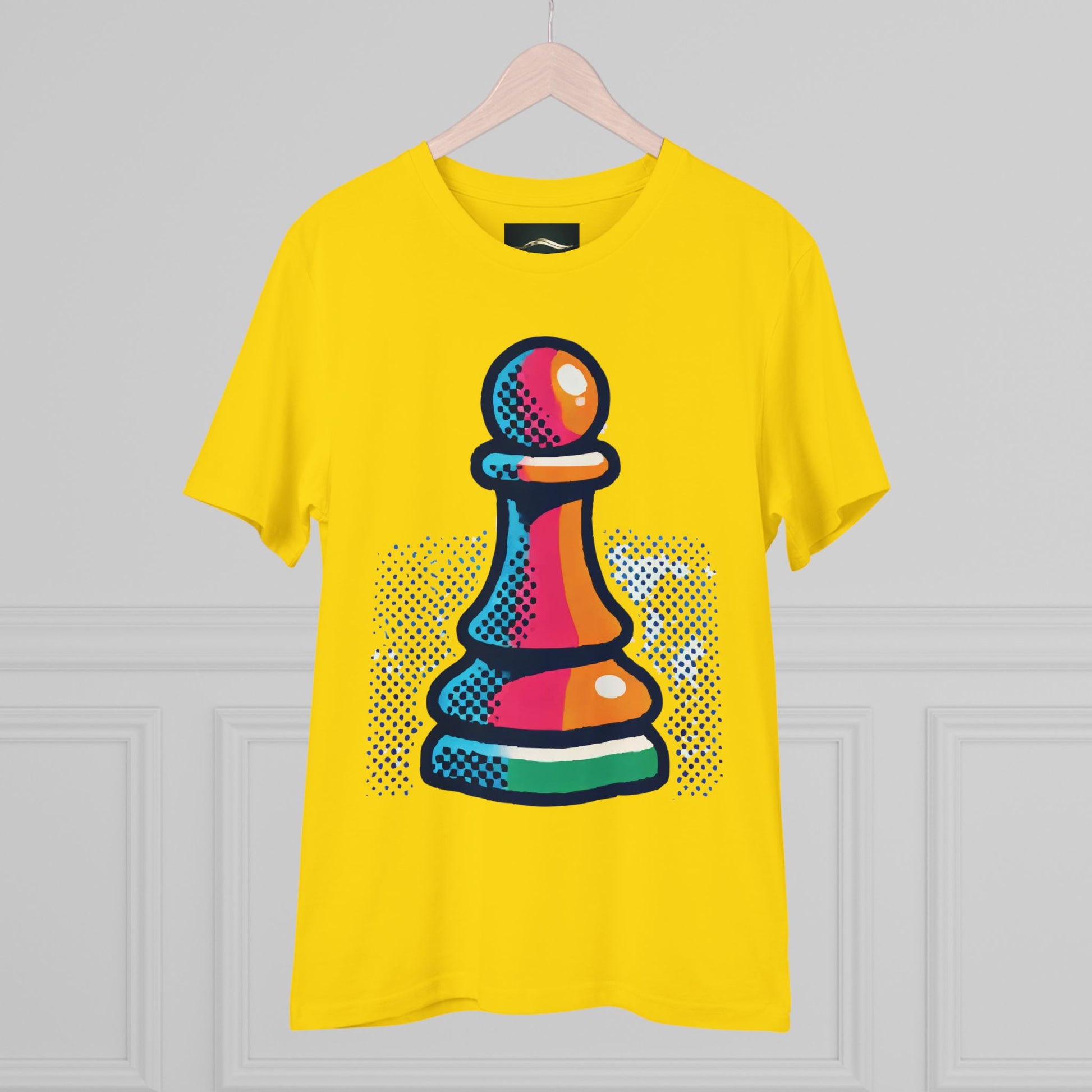 “Camiseta Unisex Peón de Ajedrez – Algodón Orgánico y Estilo Pop Art”   T-Shirt