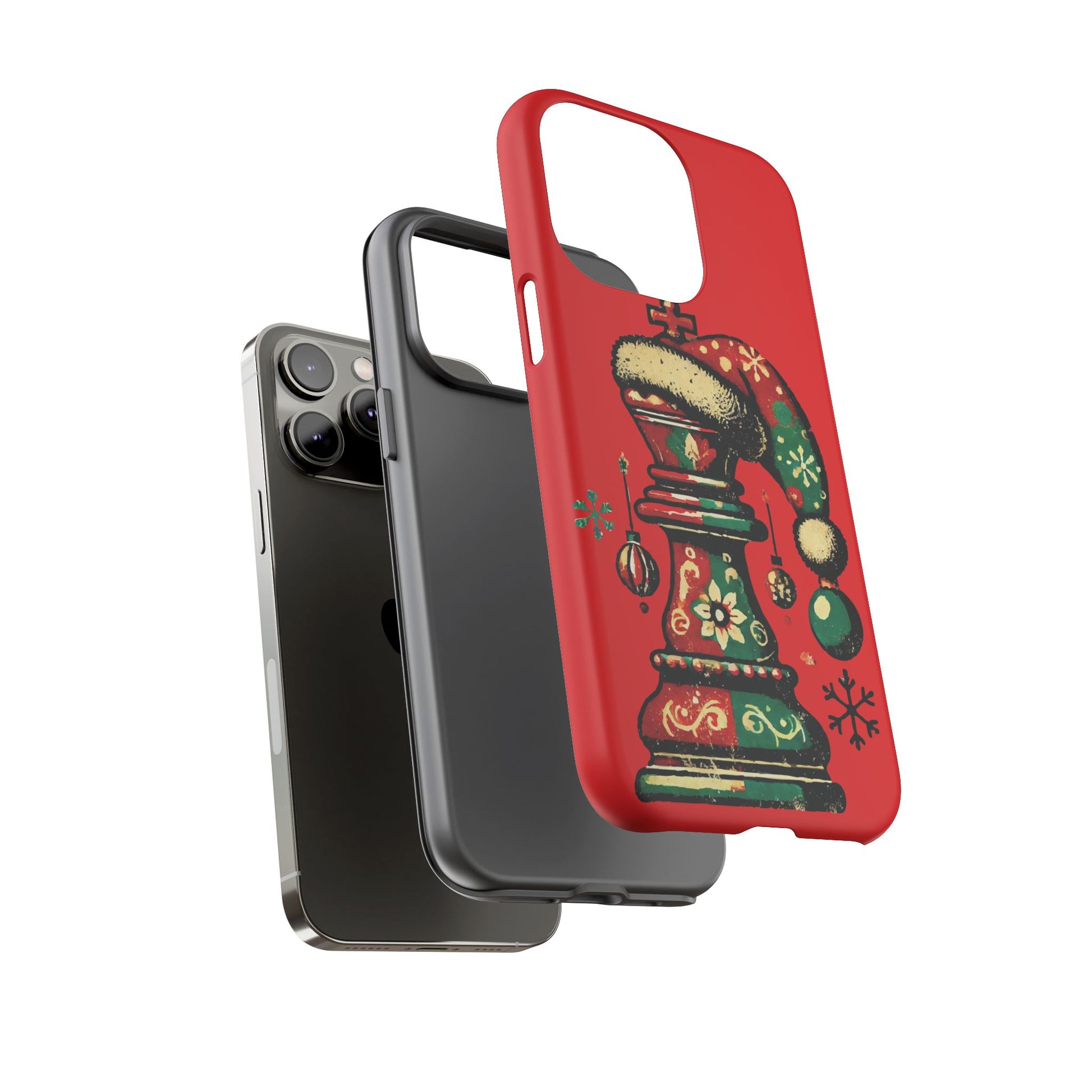 Funda Tough Case Rey Vintage – Protección y estilo navideño retro   Phone Case