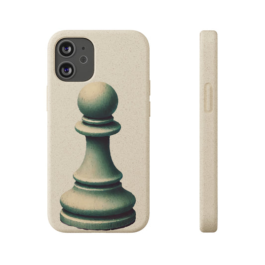 “Biodegradable Phone Case – Vintage Pawn Design, Eco-Friendly Choice”   Phone Case