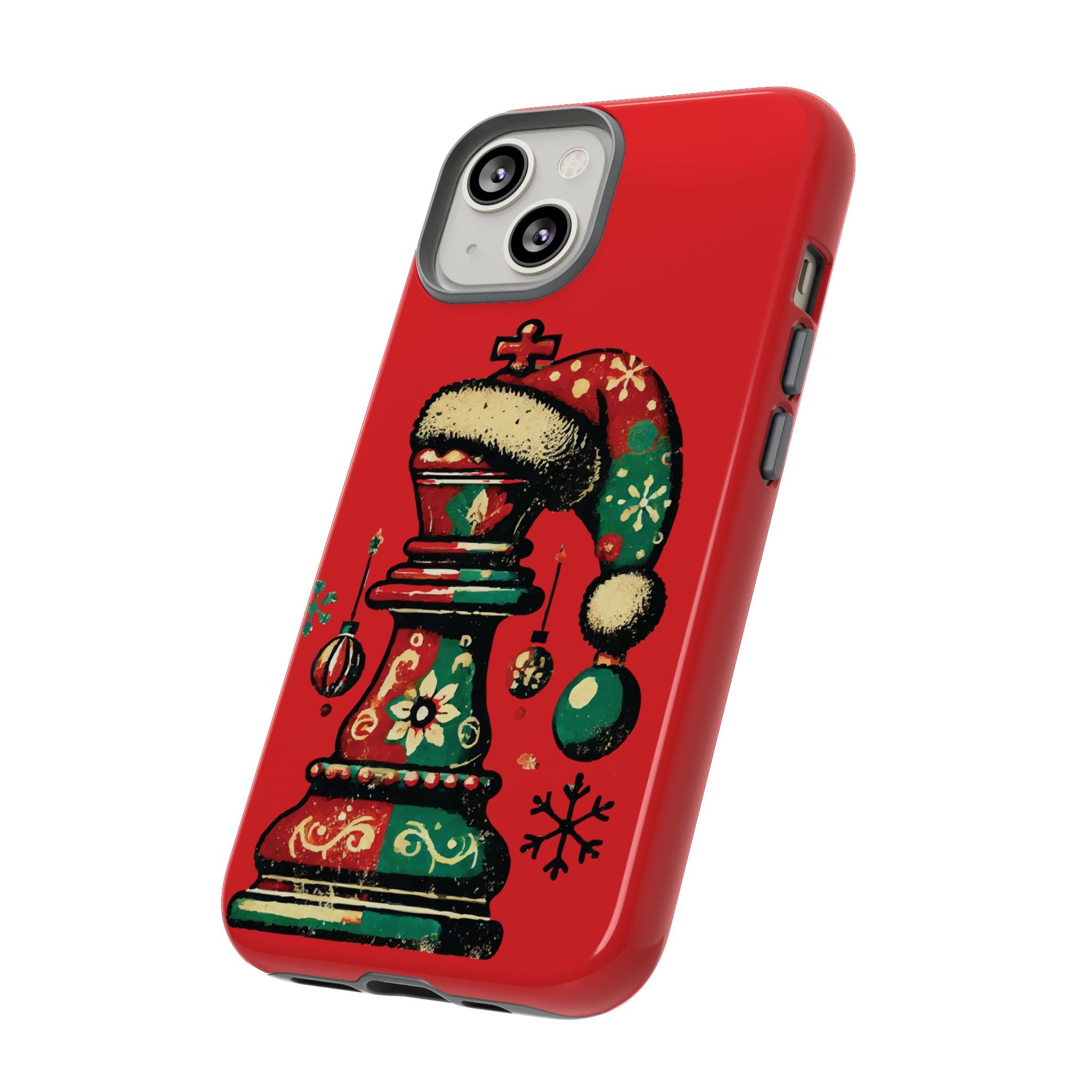 Funda Tough Case Rey Vintage – Protección y estilo navideño retro   Phone Case