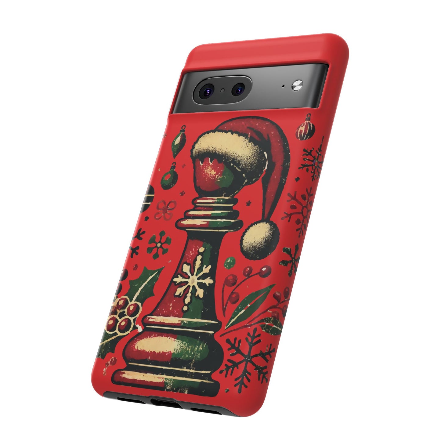 Fundas Tough para Móvil - Alfil Vintage Navideño, Doble Protección   Phone Case