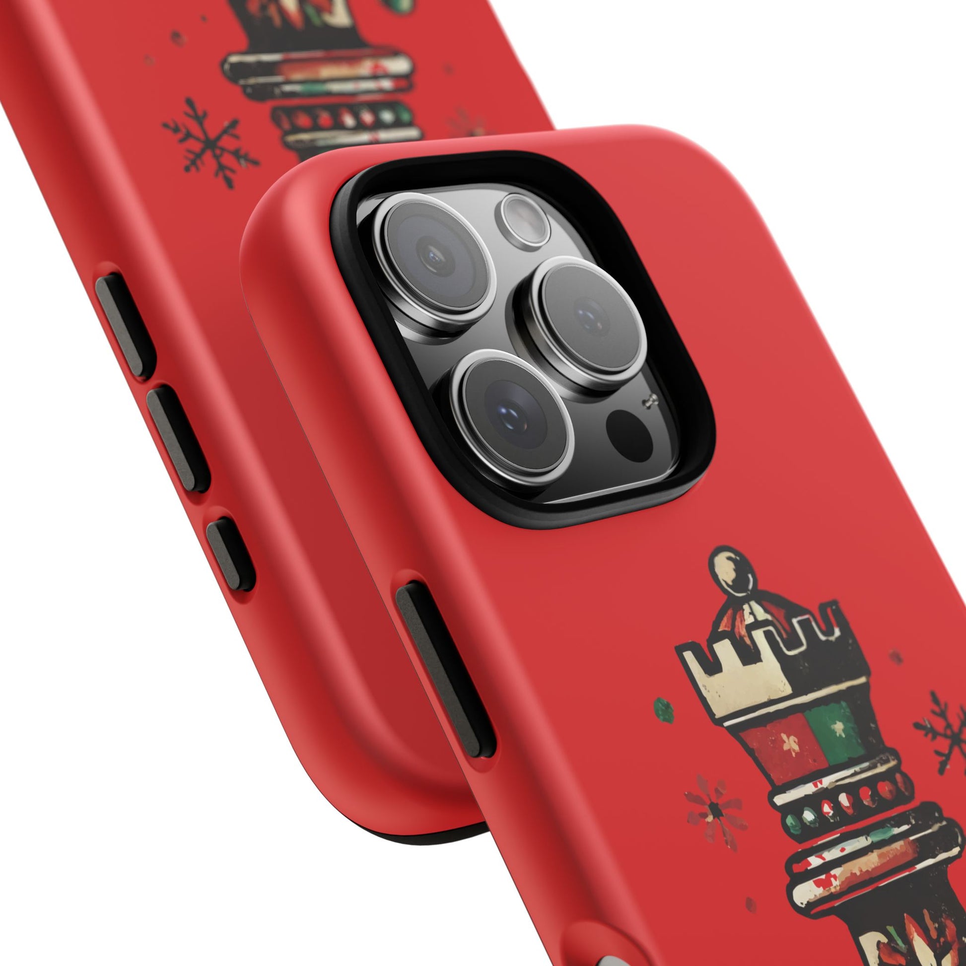 Funda Protectora para Móvil con Diseño de Torre de Ajedrez Vintage Navideño   Phone Case