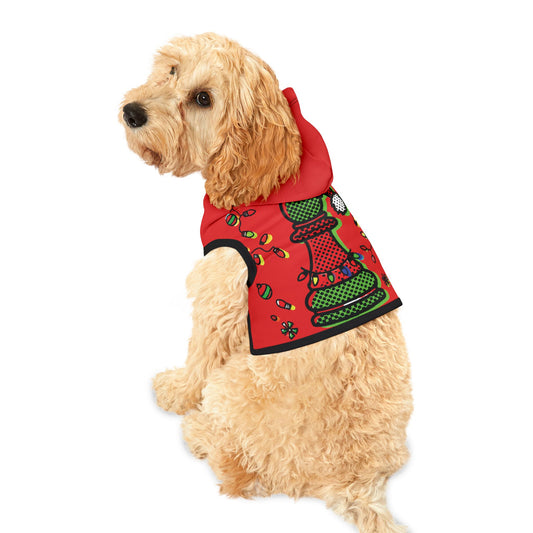 Sudadera con Capucha para Mascotas Peón de Ajedrez Navideño Pop Art   Pets  36.00 L-Black-Rib