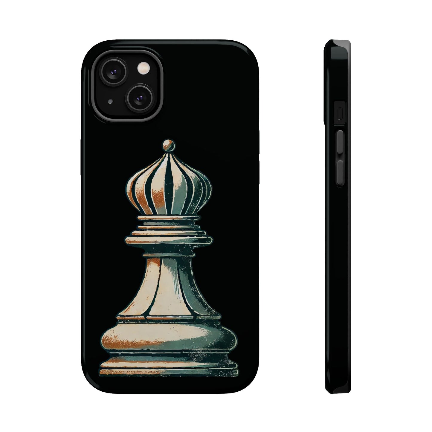 “Funda Magnética Alfil de Ajedrez – Protección Premium y Estilo Vintage   Phone Case  27.00 iPhone-14-Plus-Glossy