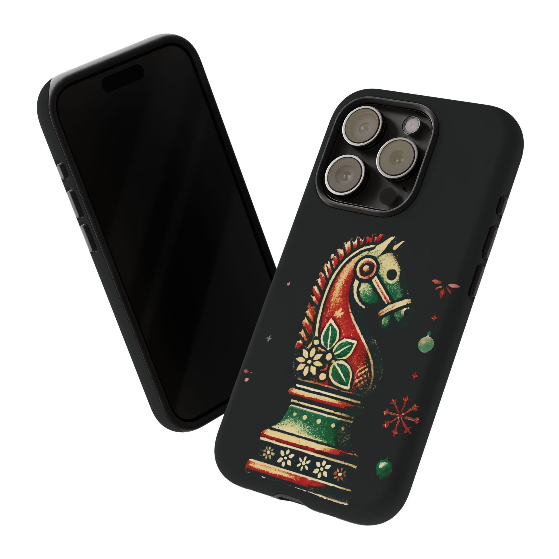 Funda Tough Case Vintage Caballo de Ajedrez – Estilo Navideño   Phone Case