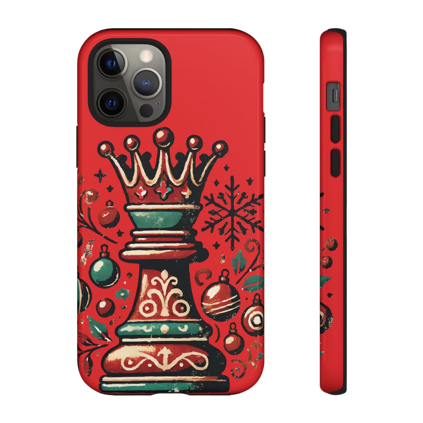 Funda Tough Case Reina Ajedrez Vintage Navideño – Protección y Estilo   Phone Case  24.00 iPhone-12-Pro-Glossy