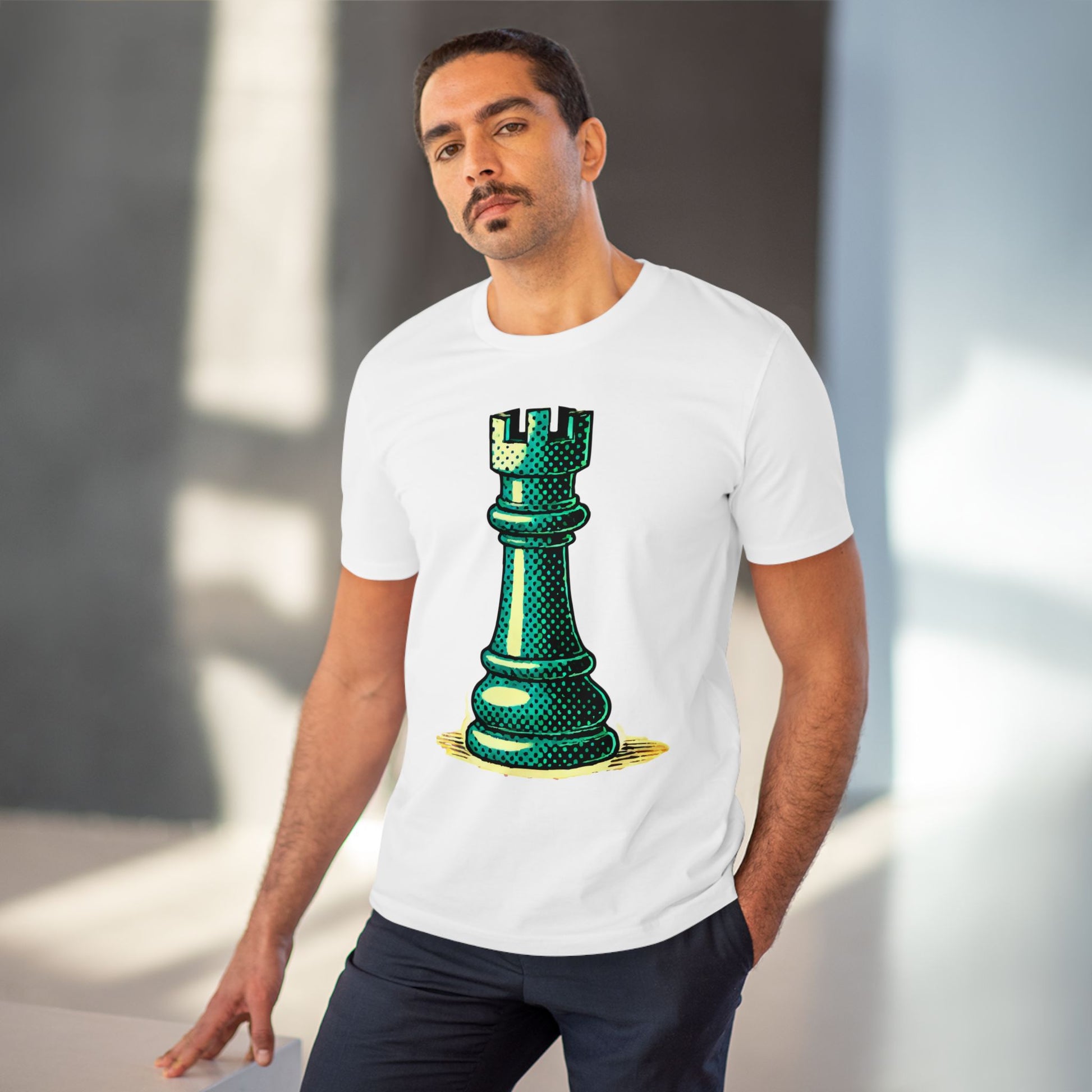 Chess Tower Organic cotton T-shirt   T-Shirt