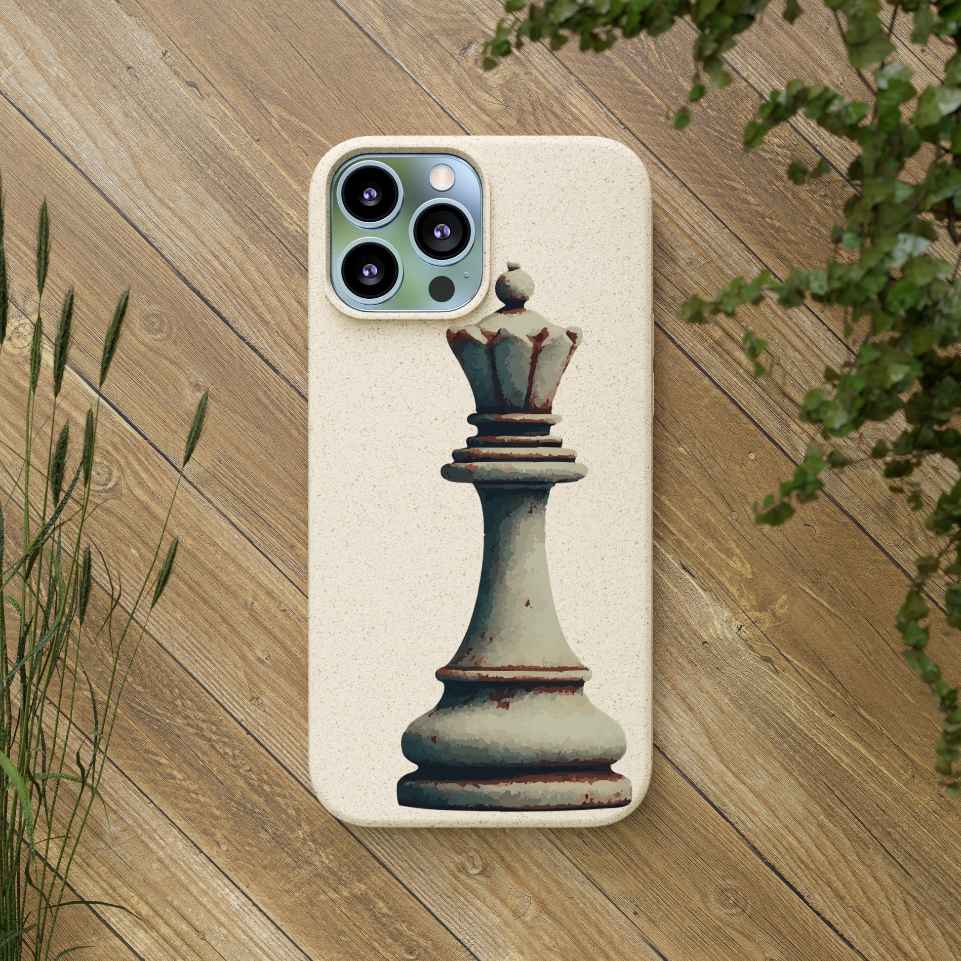 “Funda Biodegradable Reina de Ajedrez – Estilo Retro y Sostenible”   Phone Case