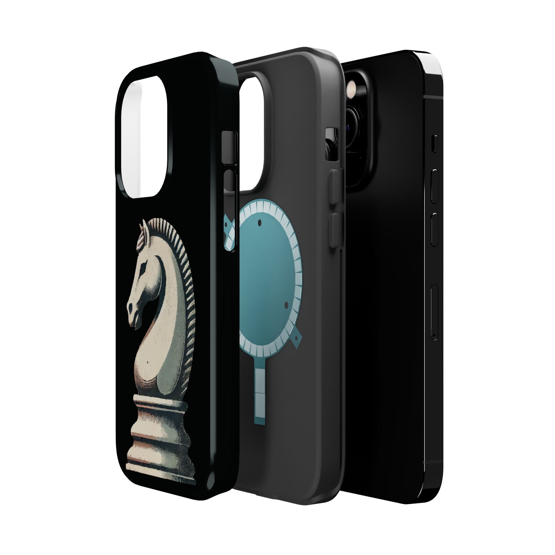 “Magnetic Tough Phone Case – Vintage Knight Design, Durable Protection”   Phone Case