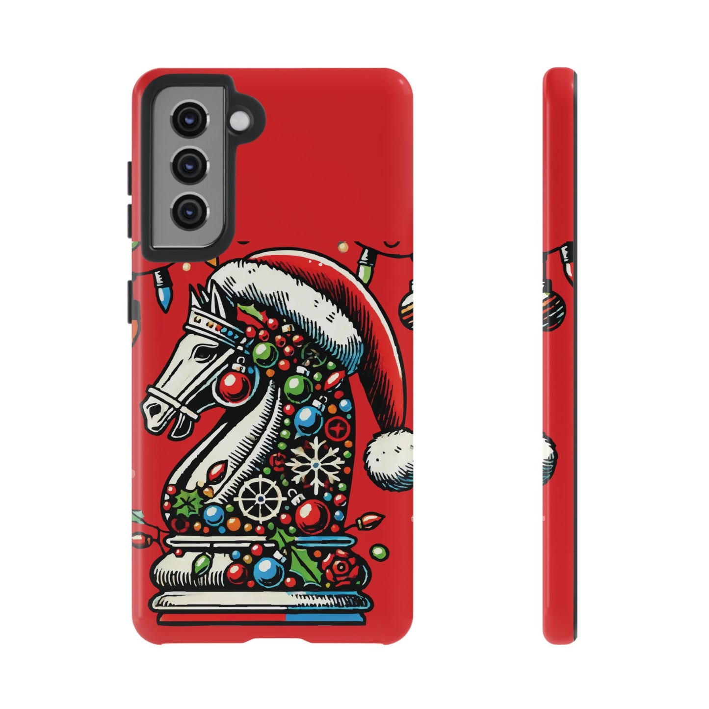 Funda Tough Navidad - Caballo Ajedrez Pop Art para iPhone, Samsung y Pixel   Phone Case  24.00 Samsung-Galaxy-S21-Glossy