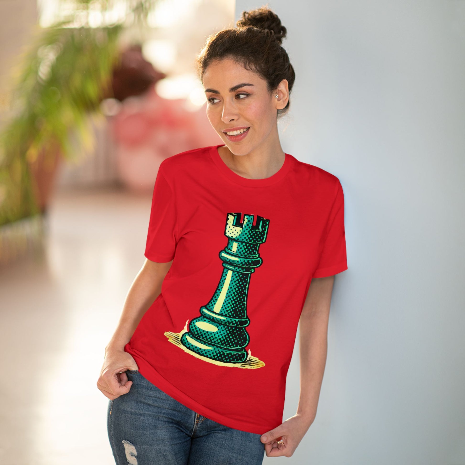 Chess Tower Organic cotton T-shirt   T-Shirt