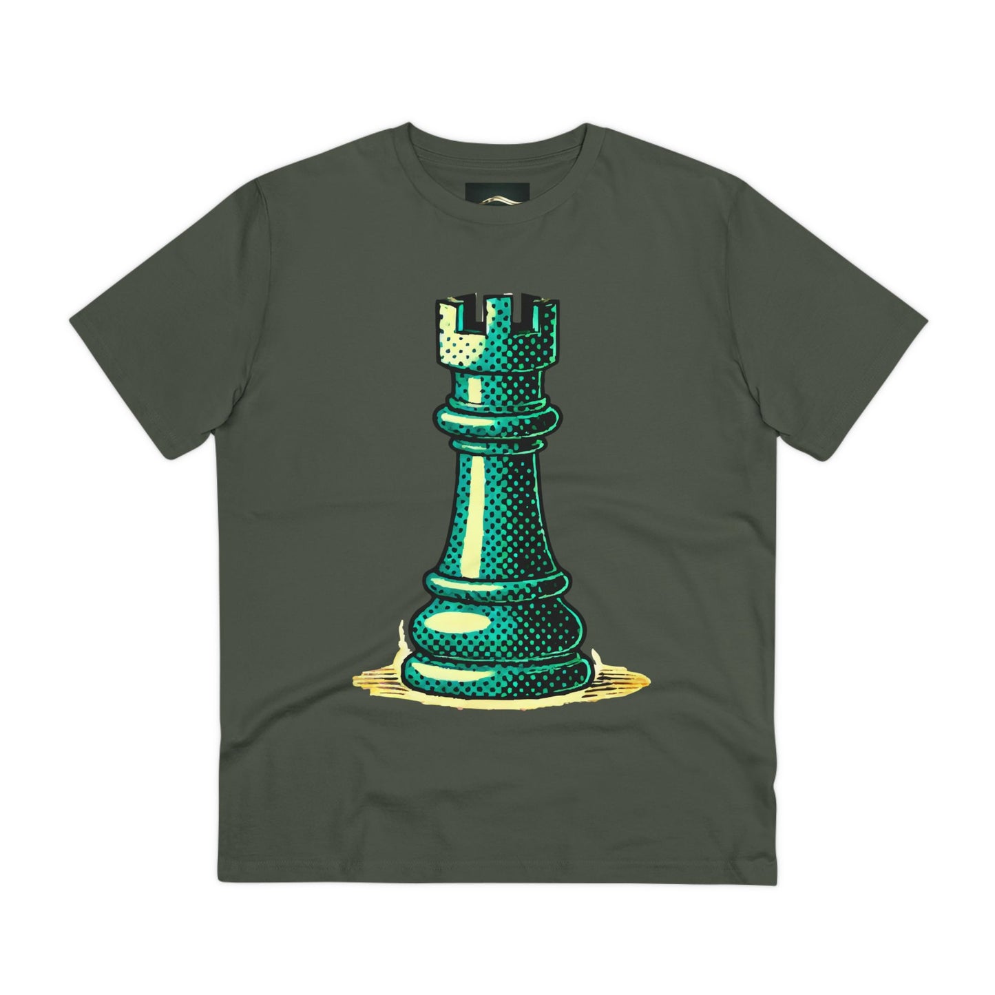 Chess Tower Organic cotton T-shirt   T-Shirt  39.00 Khaki-3XL