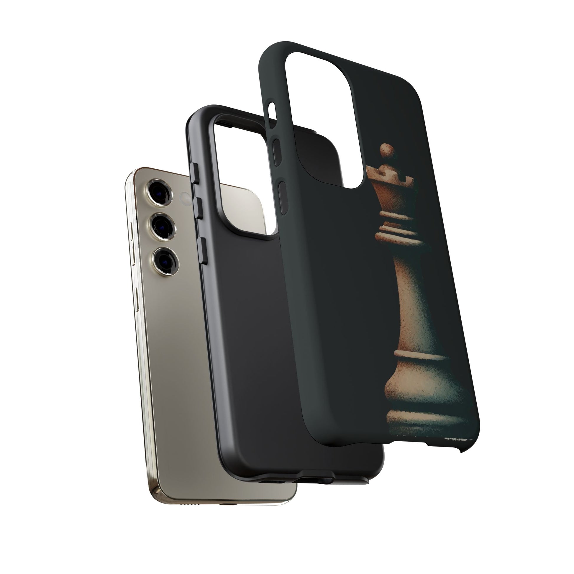 “Tough Phone Case – Vintage Rook Design, Dual-Layer Protection”   Phone Case