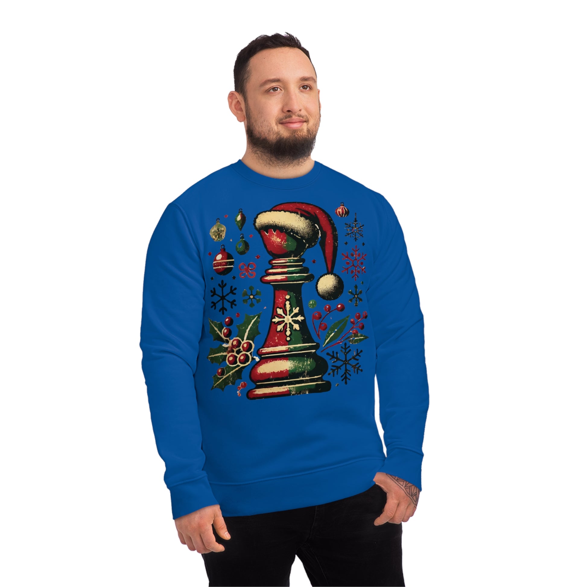 Sudadera Unisex Changer - Alfil Vintage Navideño, Elegancia y Comodidad   Sweatshirt