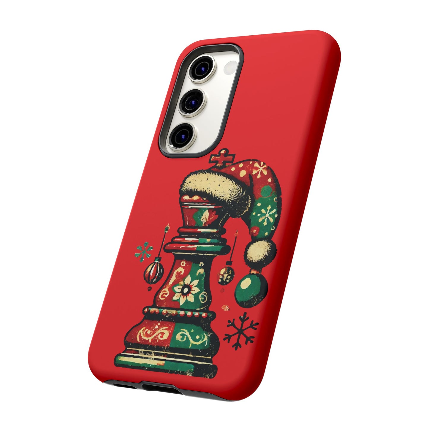 Funda Tough Case Rey Vintage – Protección y estilo navideño retro   Phone Case