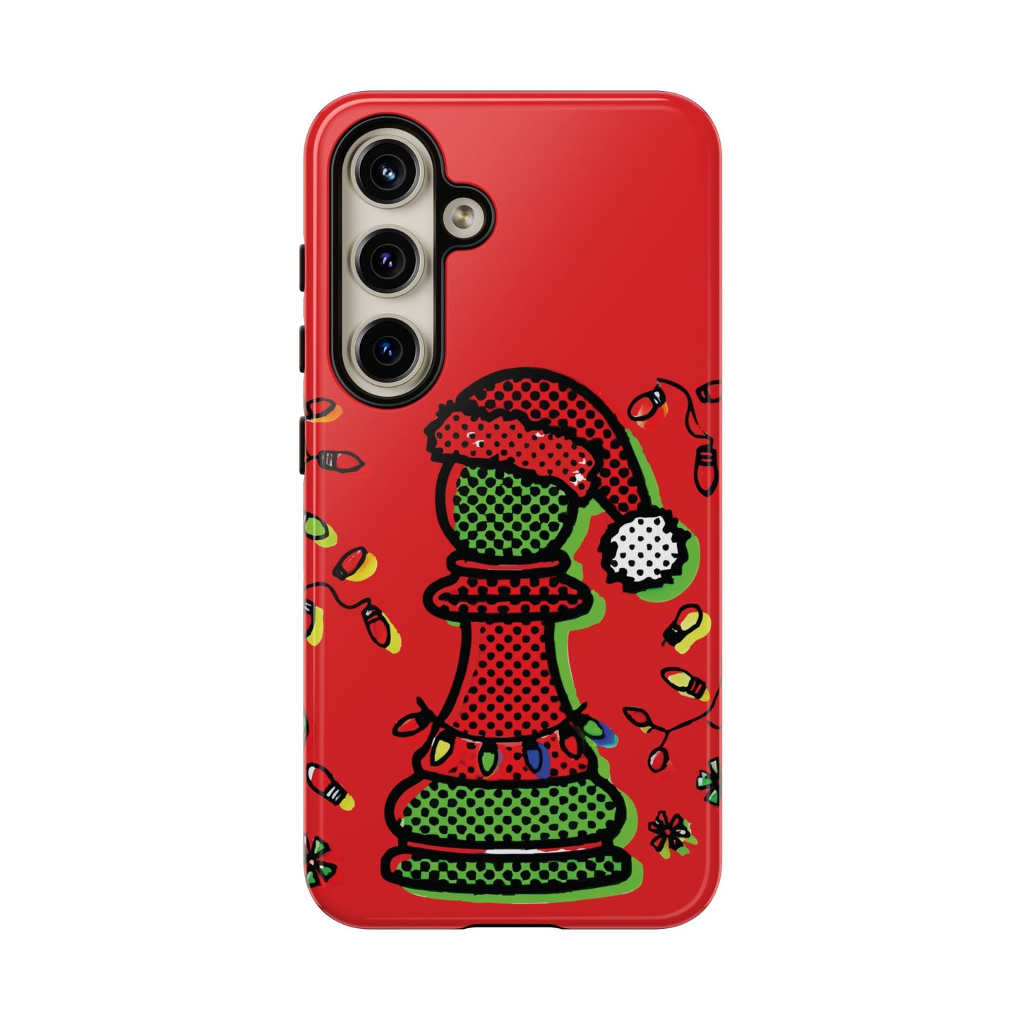 Funda Tough Peón de Ajedrez Navideño Pop Art – iPhone, Samsung y Pixel   Phone Case  24.00 Samsung-Galaxy-S24-Glossy