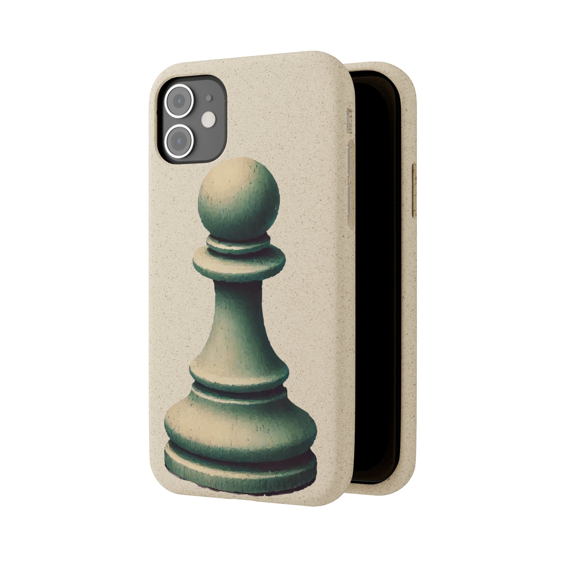 “Biodegradable Phone Case – Vintage Pawn Design, Eco-Friendly Choice”   Phone Case