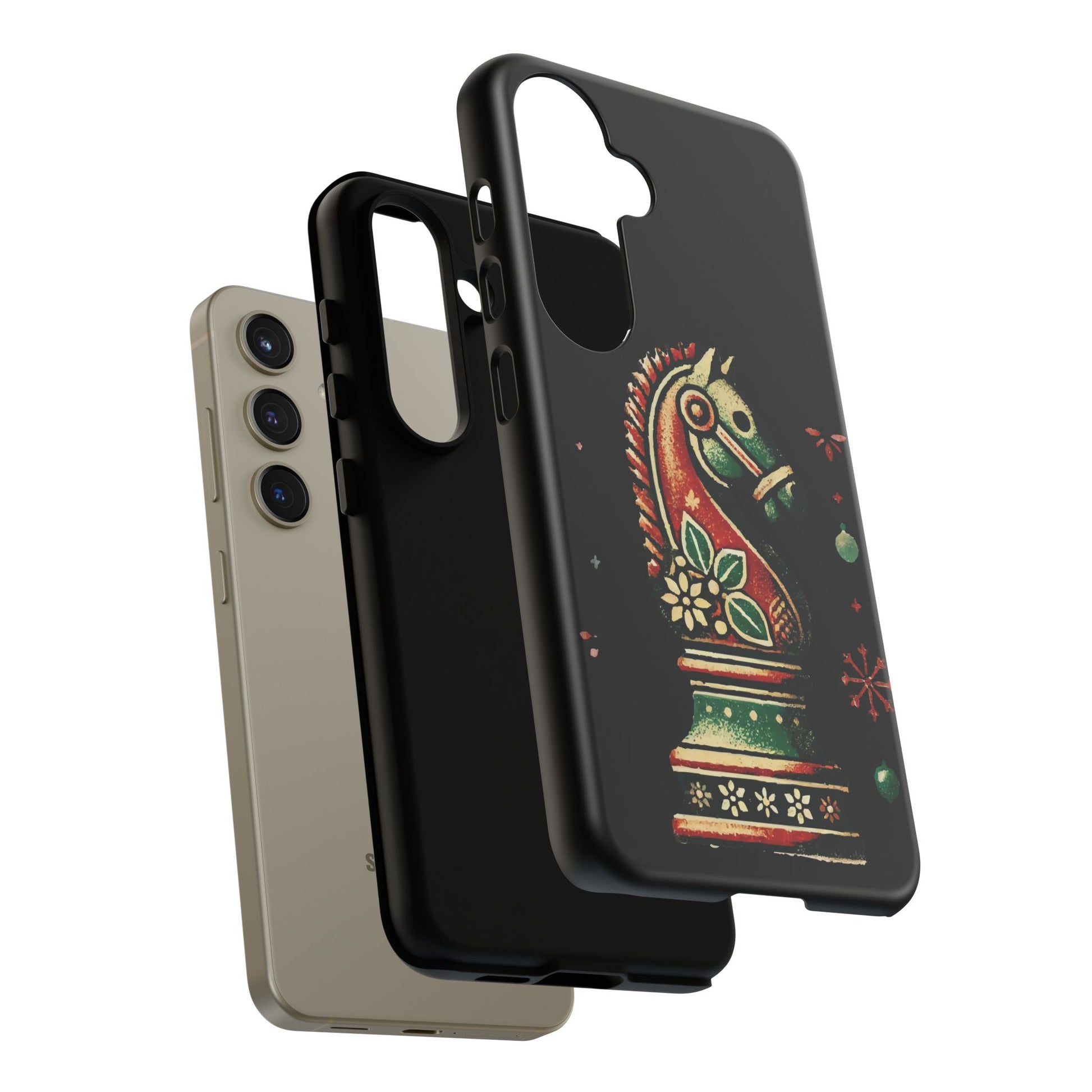 Funda Tough Case Vintage Caballo de Ajedrez – Estilo Navideño   Phone Case