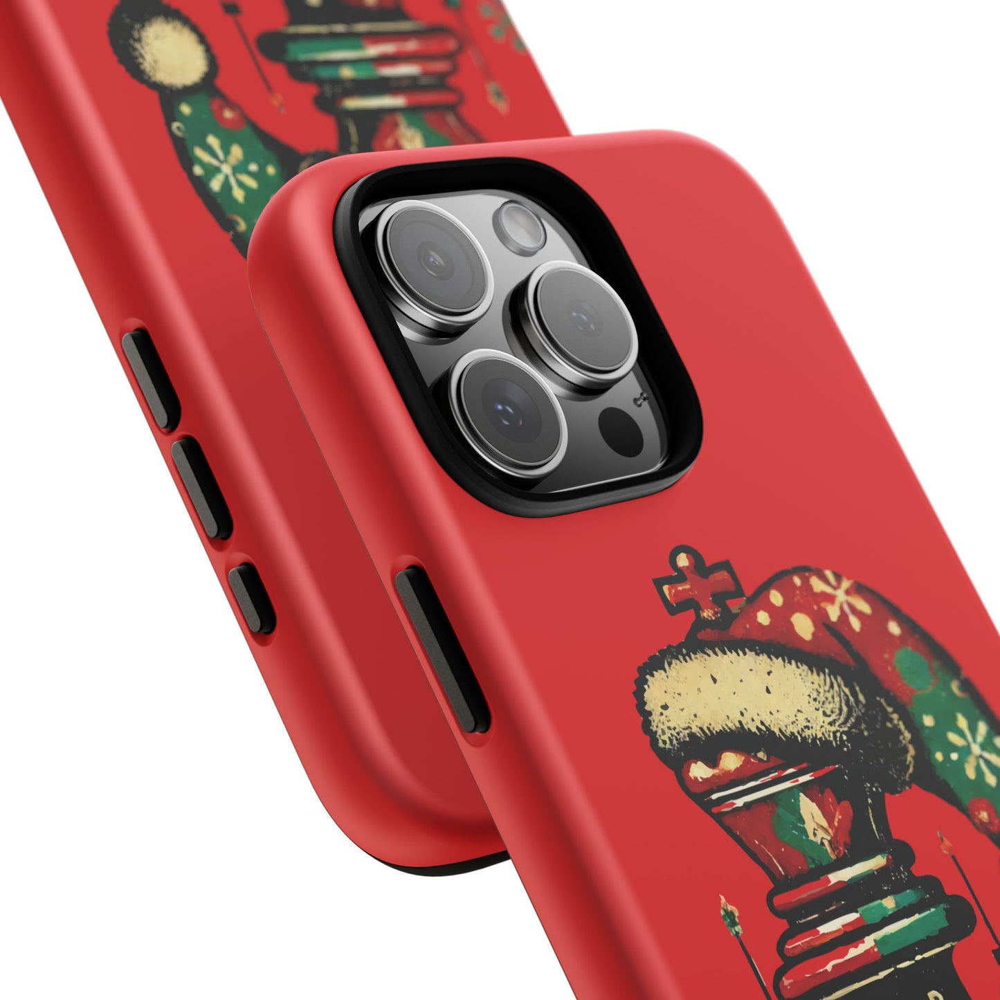 Funda Tough Case Rey Vintage – Protección y estilo navideño retro   Phone Case