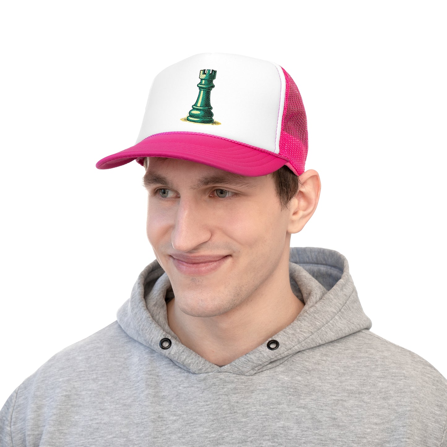 Chess Tower Pop Art Trucker Cap   Hats