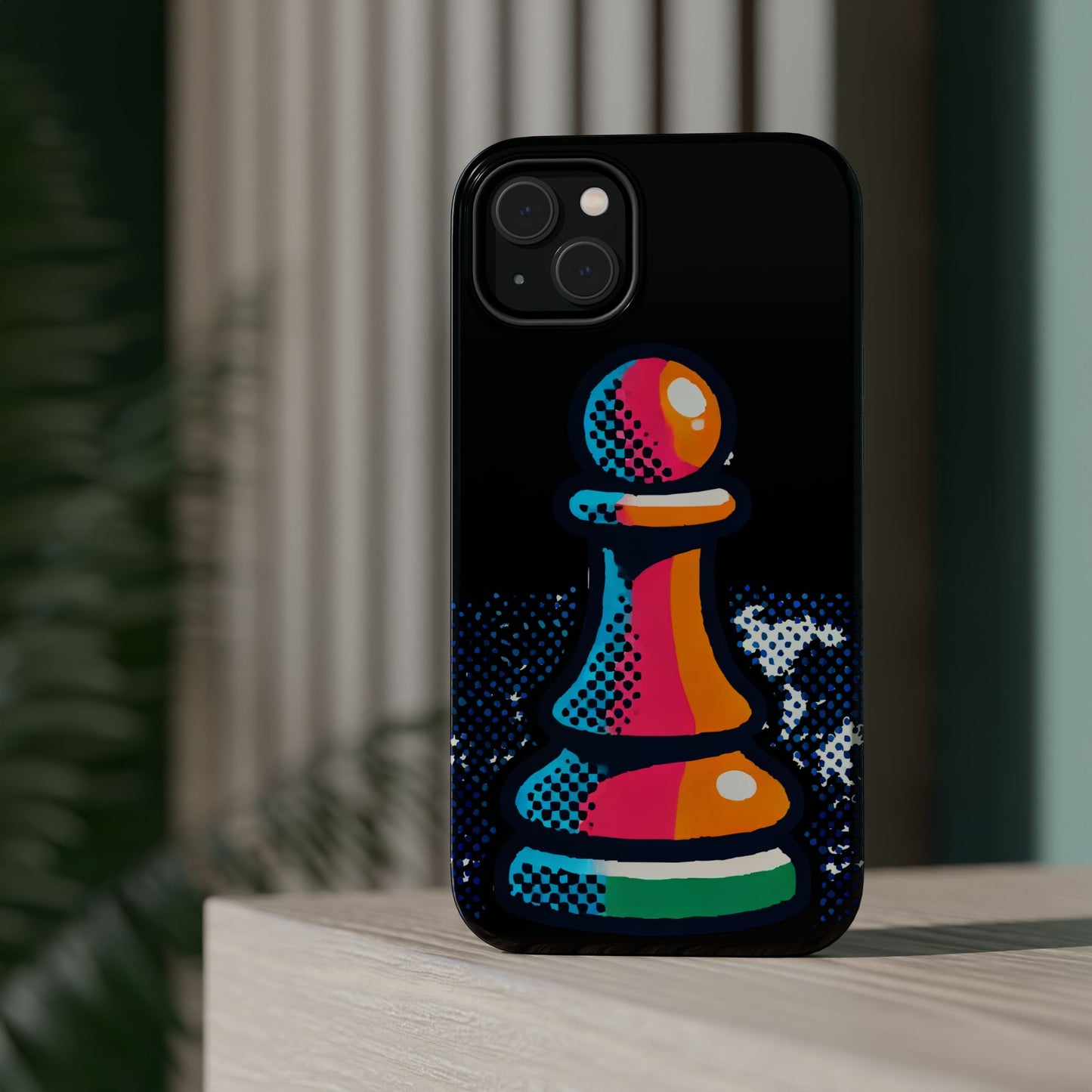 “Funda Magnética Peón de Ajedrez – Protección Robusta y Arte Abstracto”   Phone Case