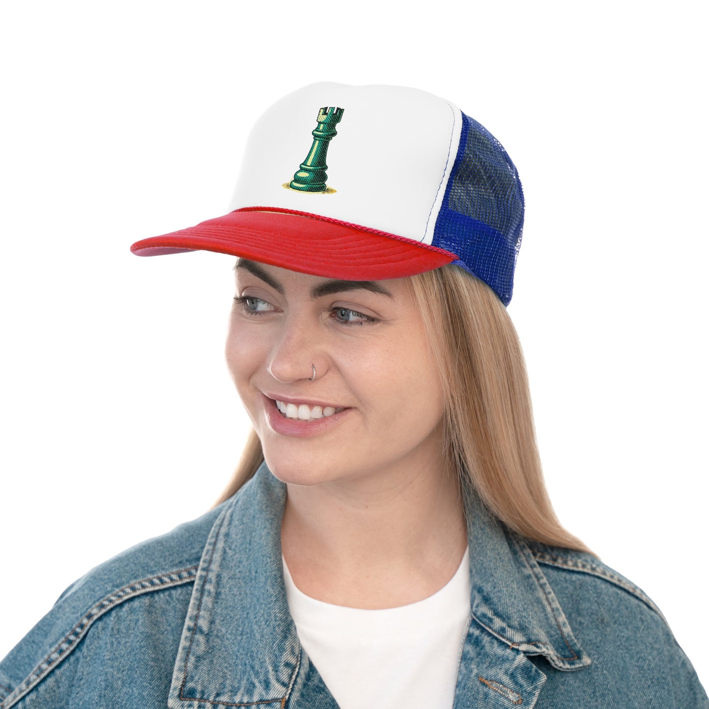 Chess Tower Pop Art Trucker Cap   Hats