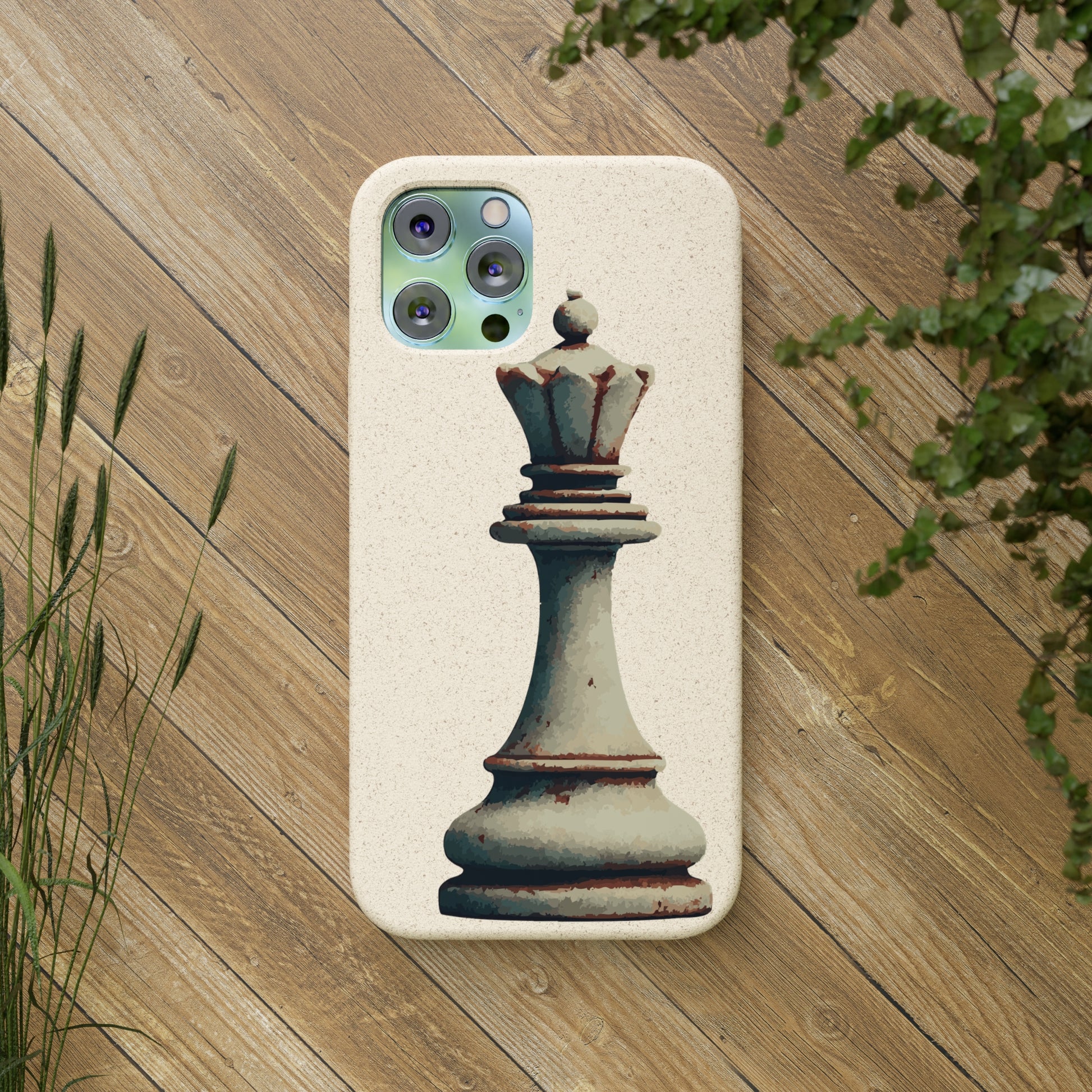 “Funda Biodegradable Reina de Ajedrez – Estilo Retro y Sostenible”   Phone Case