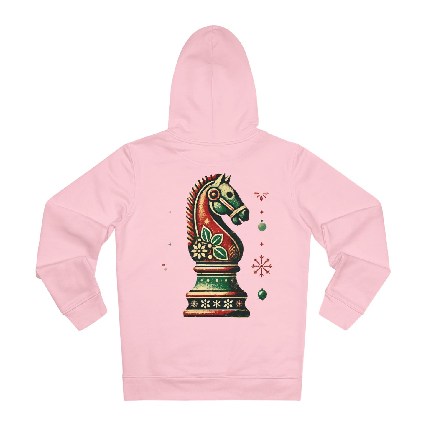 Sudadera Unisex con Capucha - Diseño Caballo Vintage Navideño   Hoodie  72.00 Cotton-Pink-3XL