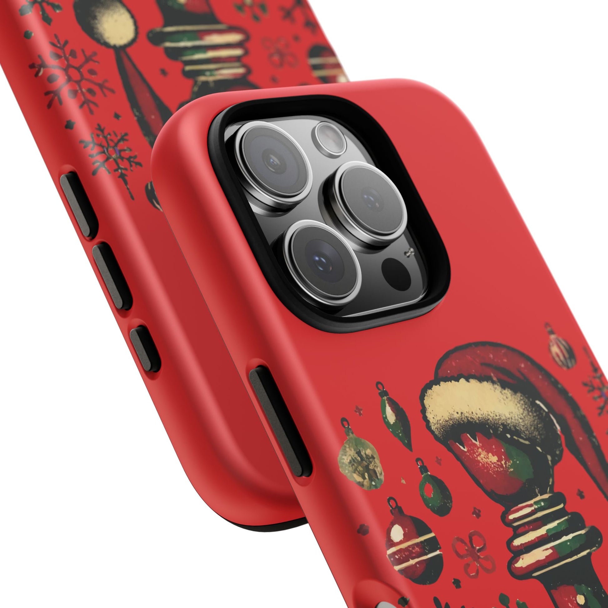 Fundas Tough para Móvil - Alfil Vintage Navideño, Doble Protección   Phone Case