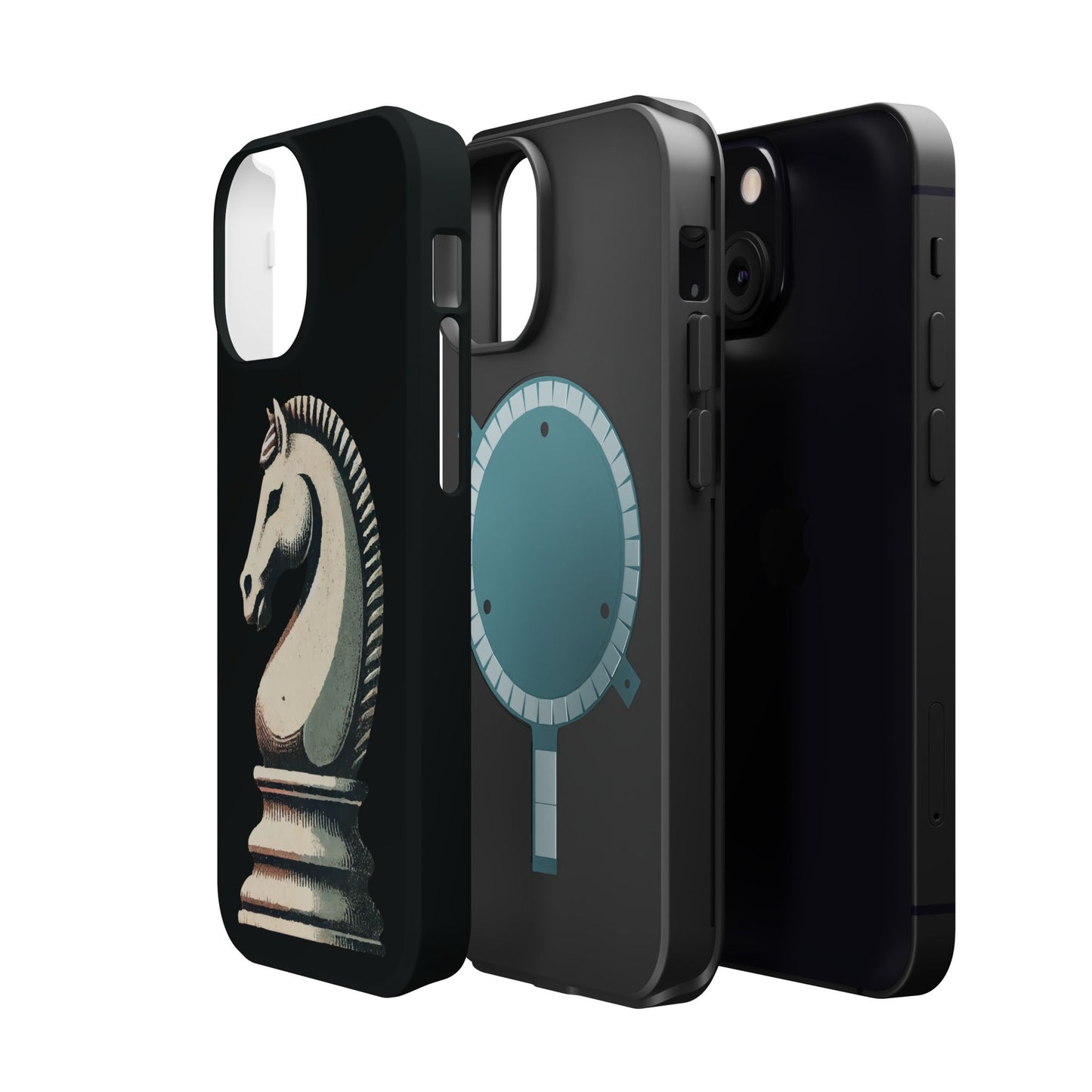 “Magnetic Tough Phone Case – Vintage Knight Design, Durable Protection”   Phone Case