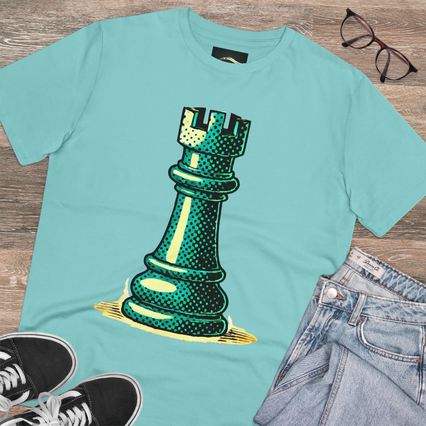 Chess Tower Organic cotton T-shirt   T-Shirt