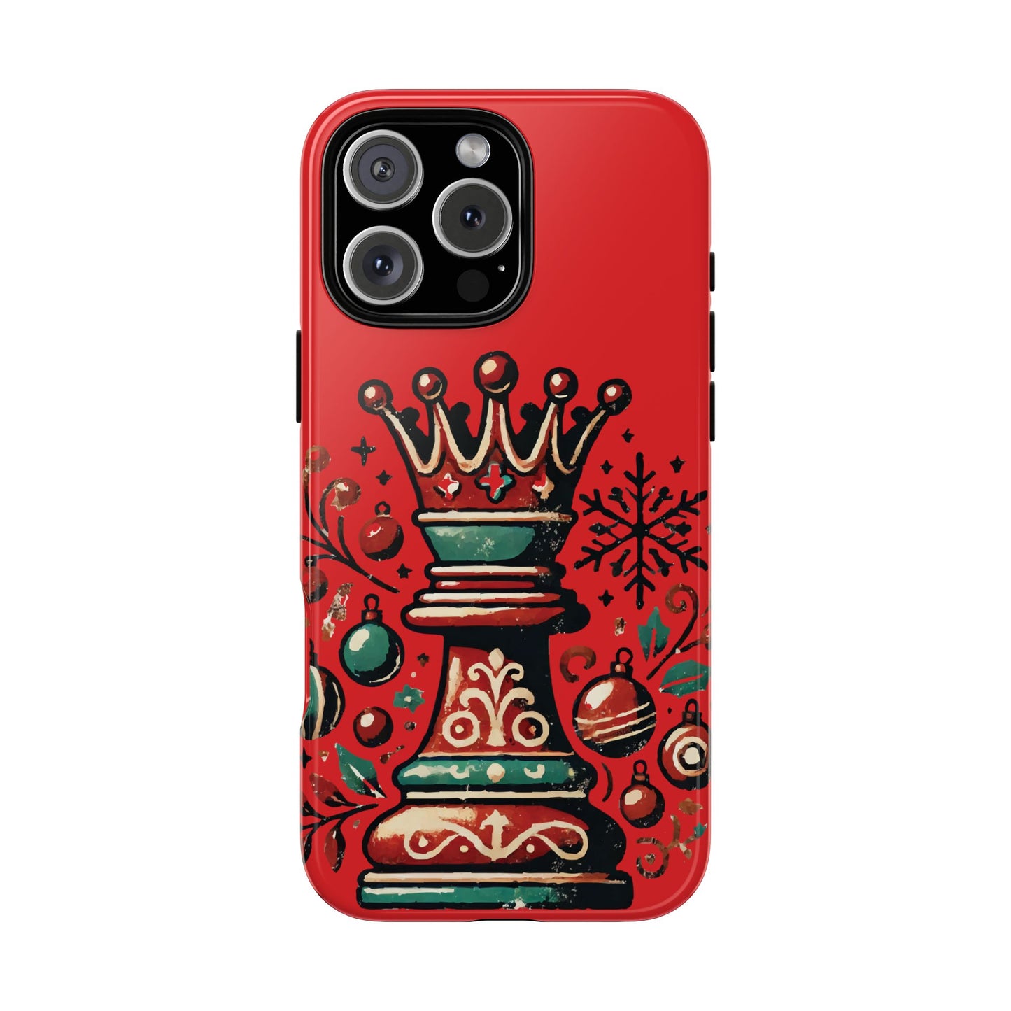 Funda Tough Case Reina Ajedrez Vintage Navideño – Protección y Estilo   Phone Case  24.00 iPhone-16-Pro-Max-Glossy