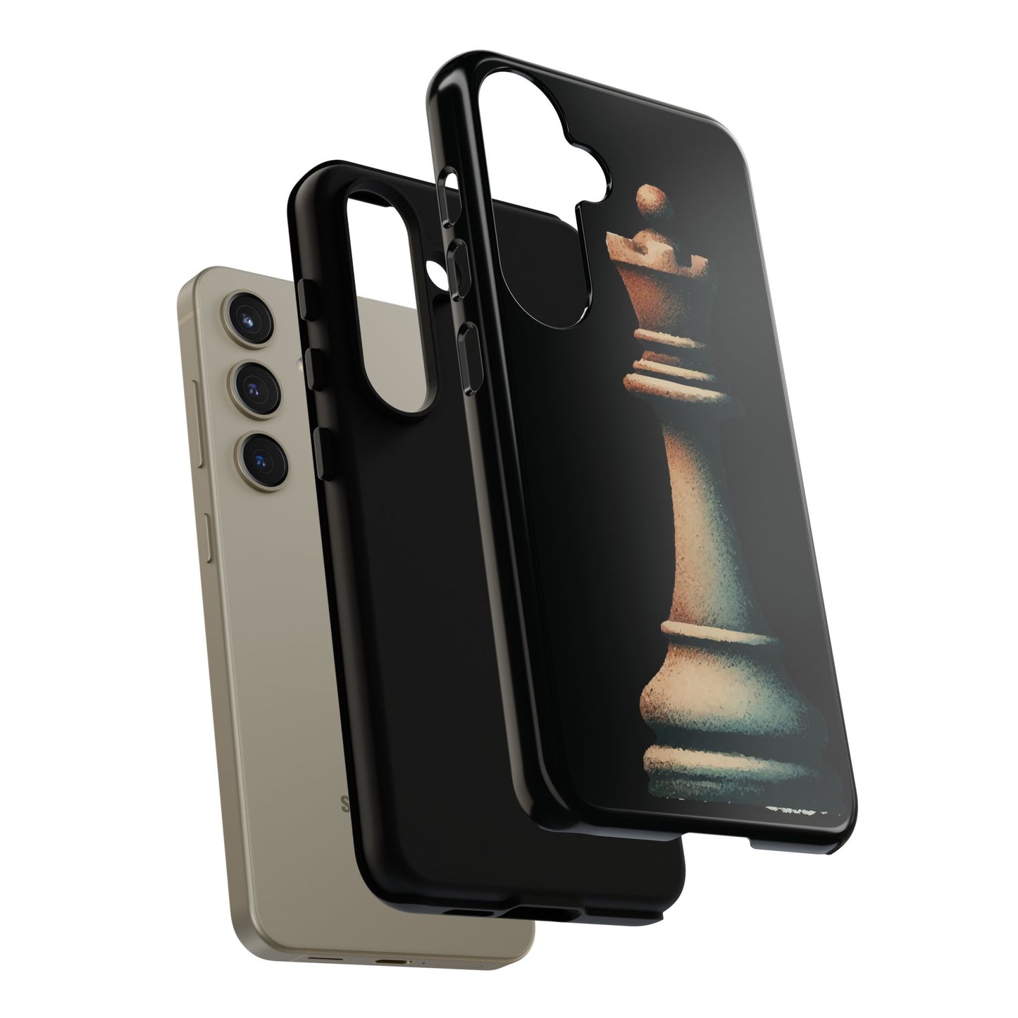 “Tough Phone Case – Vintage Rook Design, Dual-Layer Protection”   Phone Case