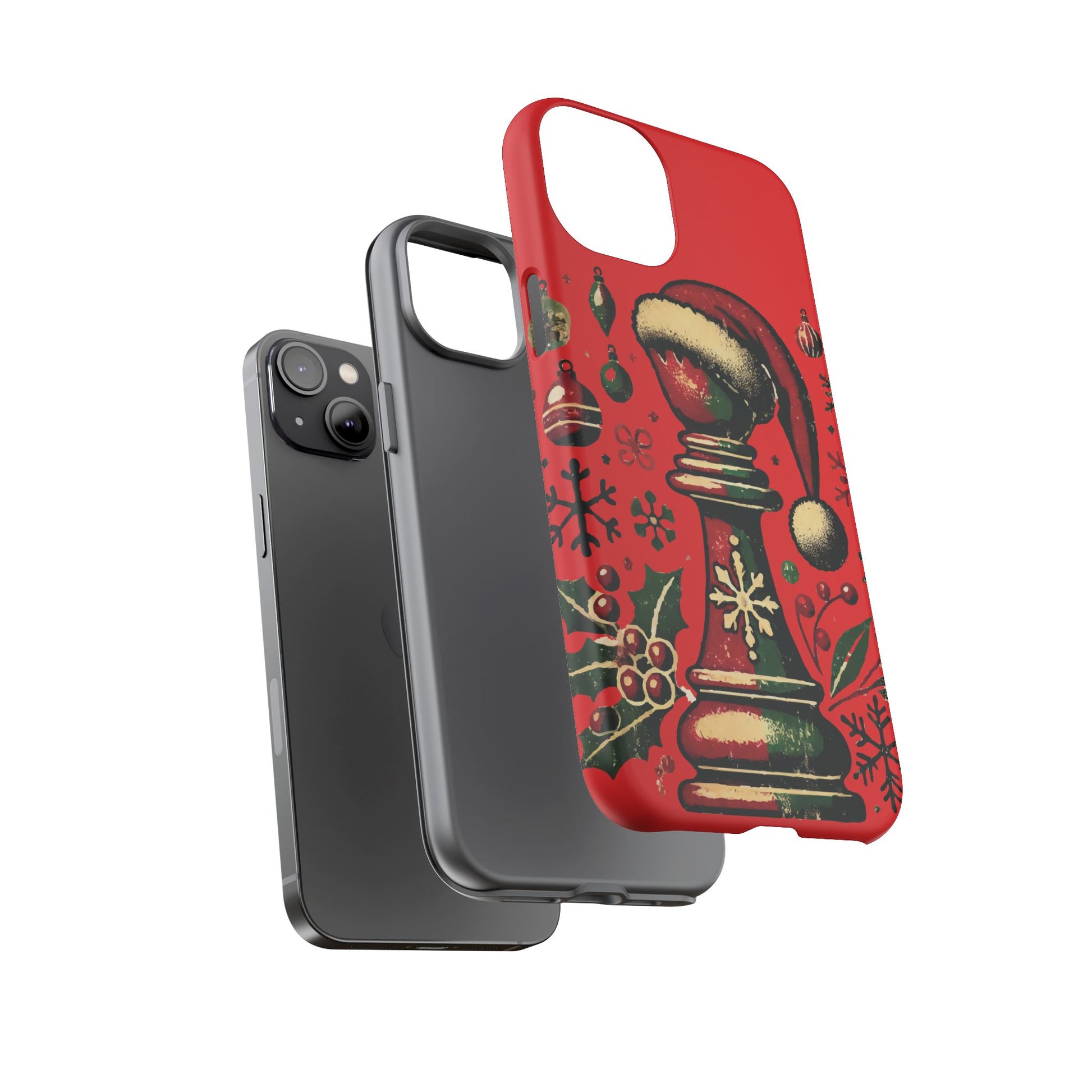 Fundas Tough para Móvil - Alfil Vintage Navideño, Doble Protección   Phone Case