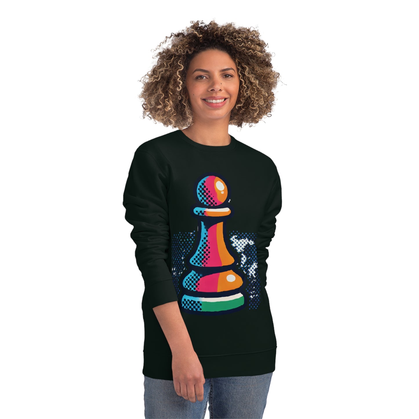 “Sudadera Unisex Peón de Ajedrez – Algodón Orgánico y Arte Moderno”   Sweatshirt