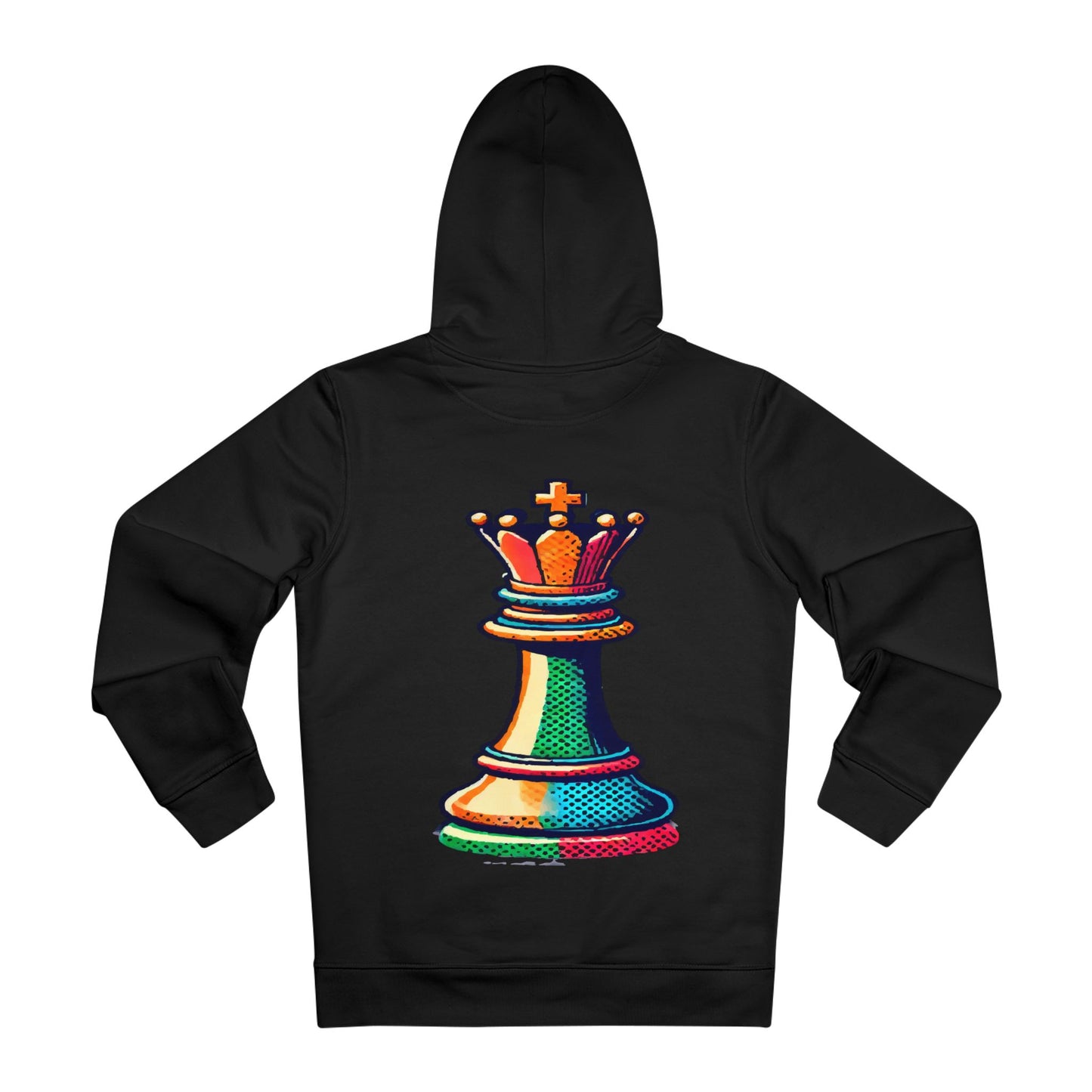 “Hoodie Unisex Rey de Ajedrez – Diseño Pop Art y Comodidad Total”   Hoodie