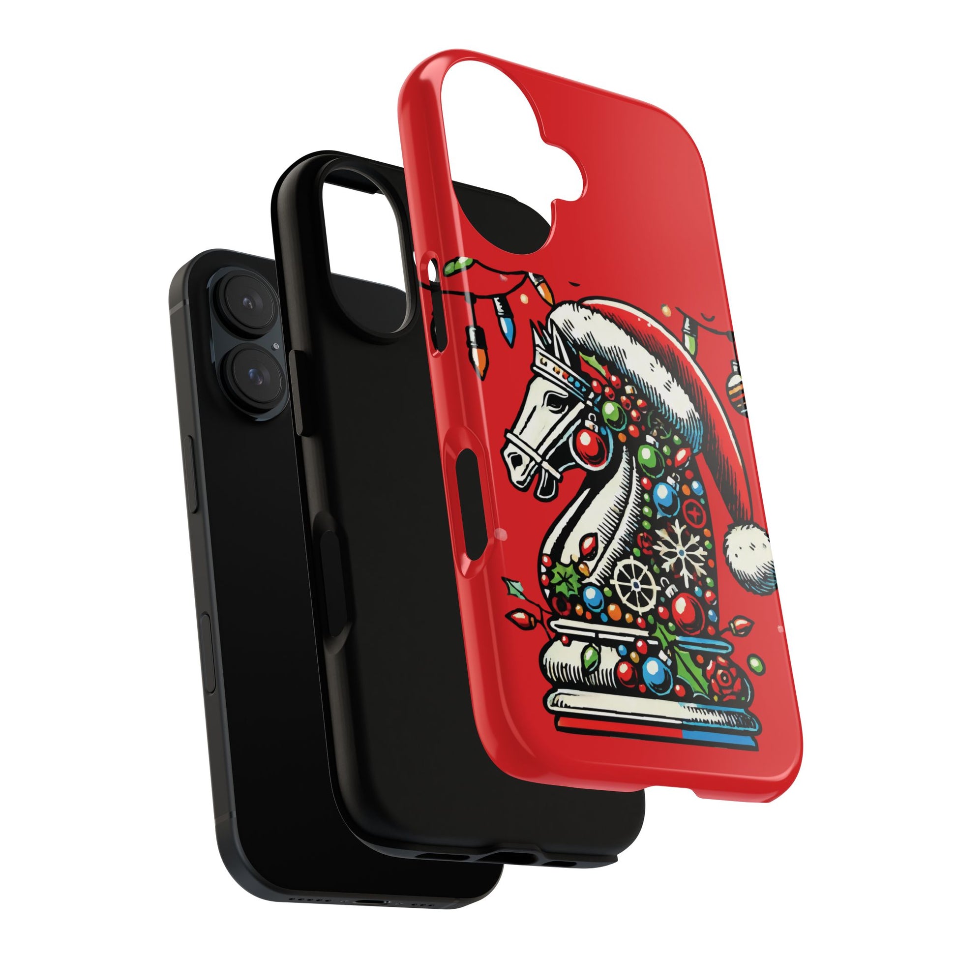 Funda Tough Navidad - Caballo Ajedrez Pop Art para iPhone, Samsung y Pixel   Phone Case