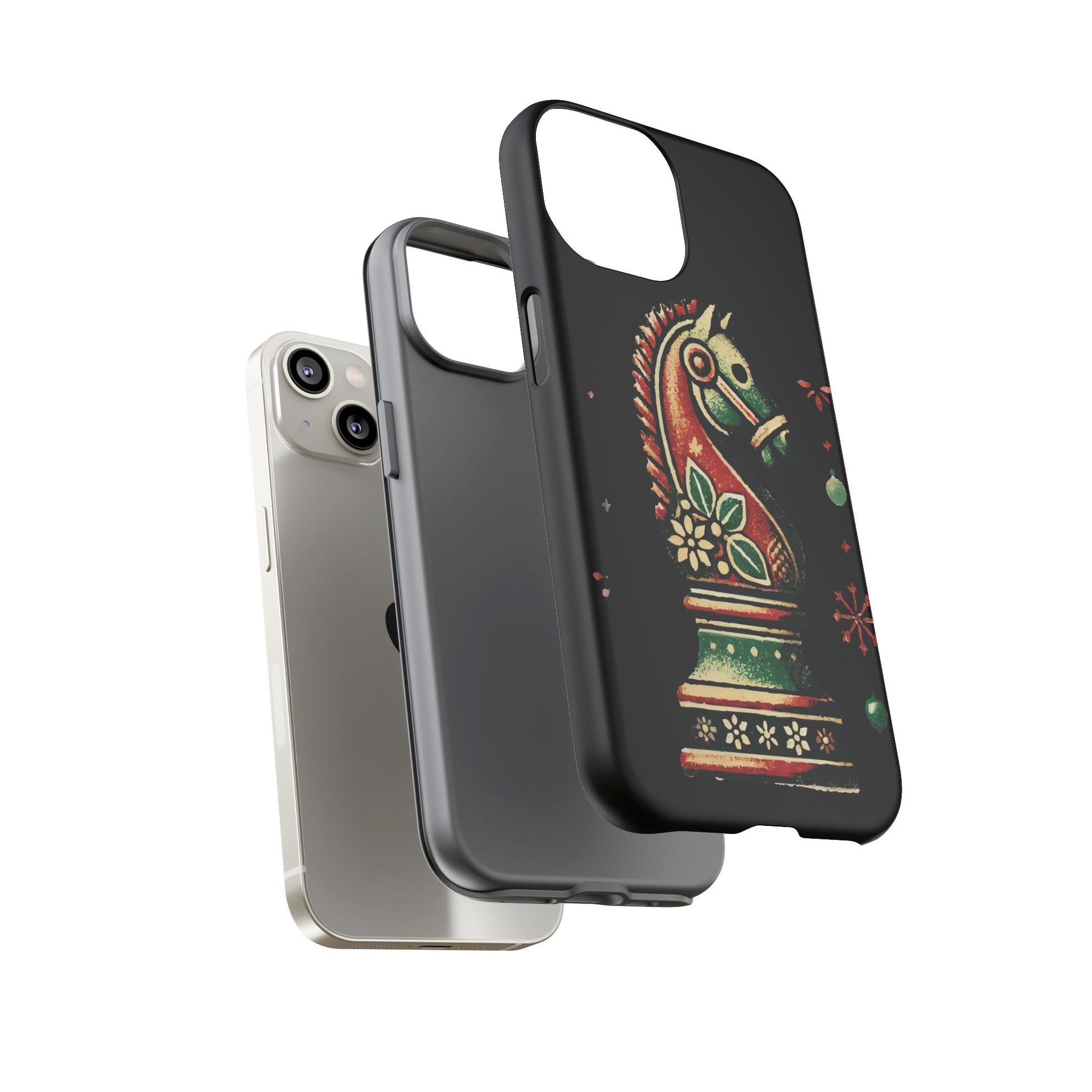 Funda Tough Case Vintage Caballo de Ajedrez – Estilo Navideño   Phone Case