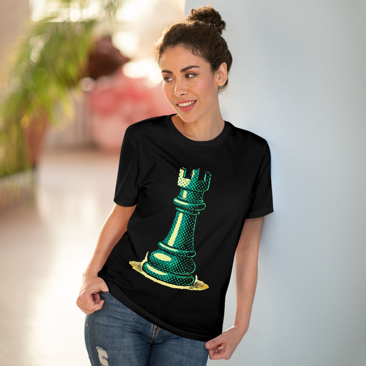 Chess Tower Organic cotton T-shirt   T-Shirt