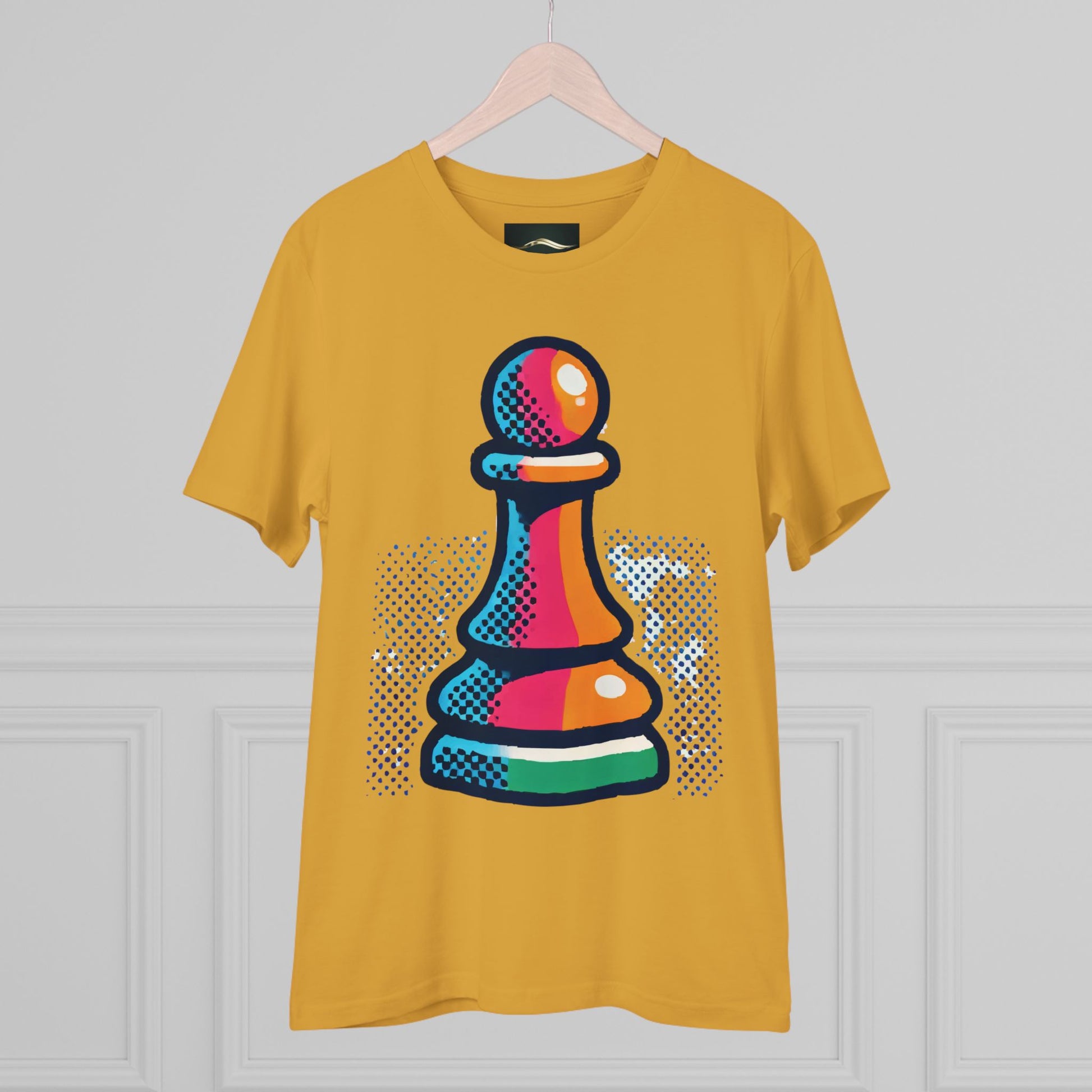 “Camiseta Unisex Peón de Ajedrez – Algodón Orgánico y Estilo Pop Art”   T-Shirt