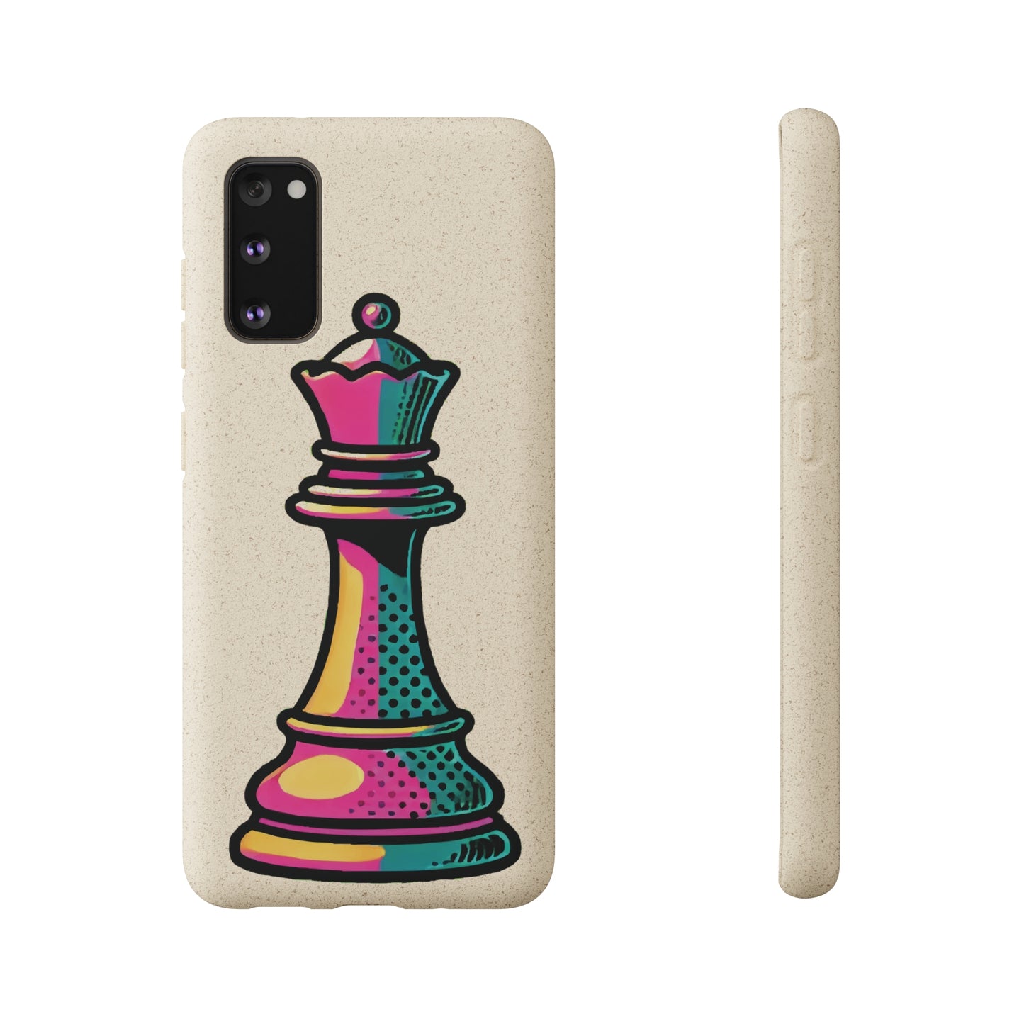 “Funda Biodegradable Reina de Ajedrez – Diseño Pop Art y Carga Inalámbrica”   Phone Case  33.00 Samsung-Galaxy-S20-with-gift-packaging